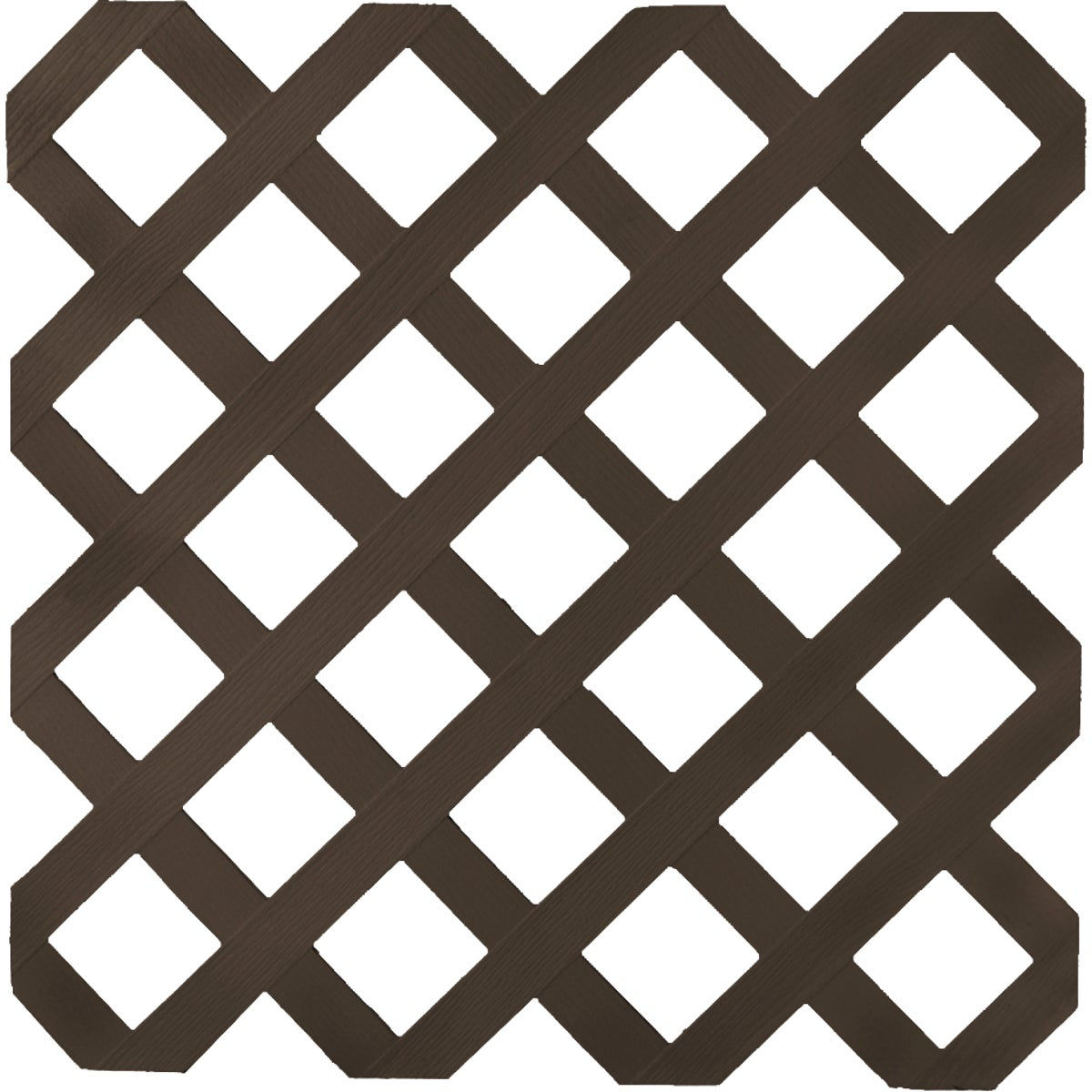 Deckorators 4 Ft. W x 8 Ft. L x 1/8 In. Thick Dark Brown Vinyl Lattice Panel