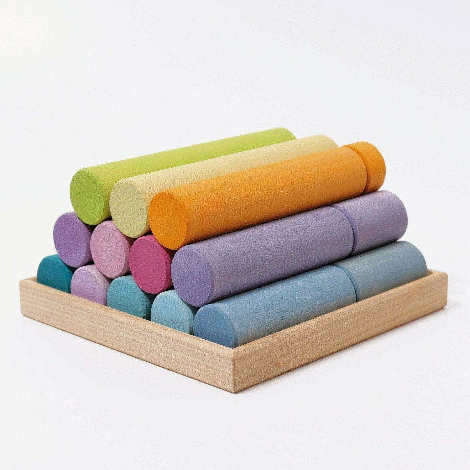 Grimm’s Large Building Rollers Pastel