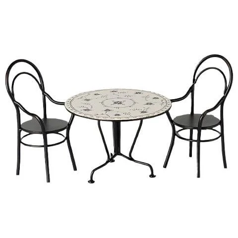 Maileg Dining table, Set with 2 chairs