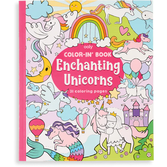 Ooly Color-In' Book: Enchanting Unicorns