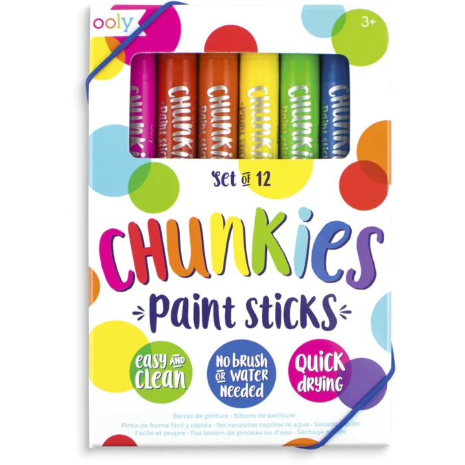 Ooly Chunkies Paint Sticks: Set of 12