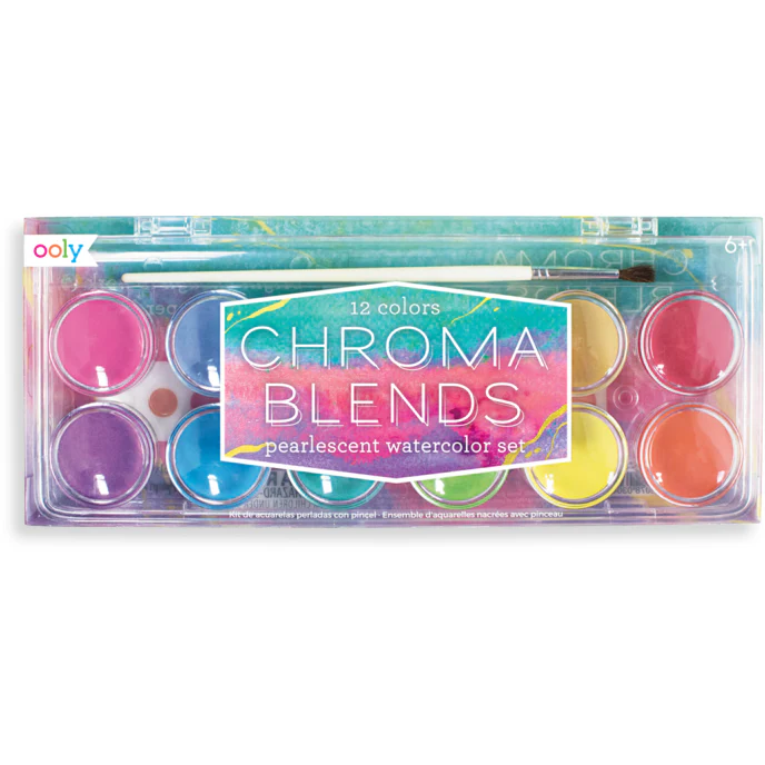 Ooly Chroma Blends Watercolor Paint Set: Pearlescent