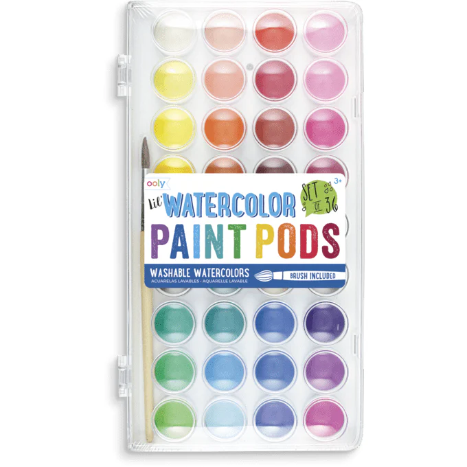 Ooly Lil’ Watercolor Paint Pods: Set of 36
