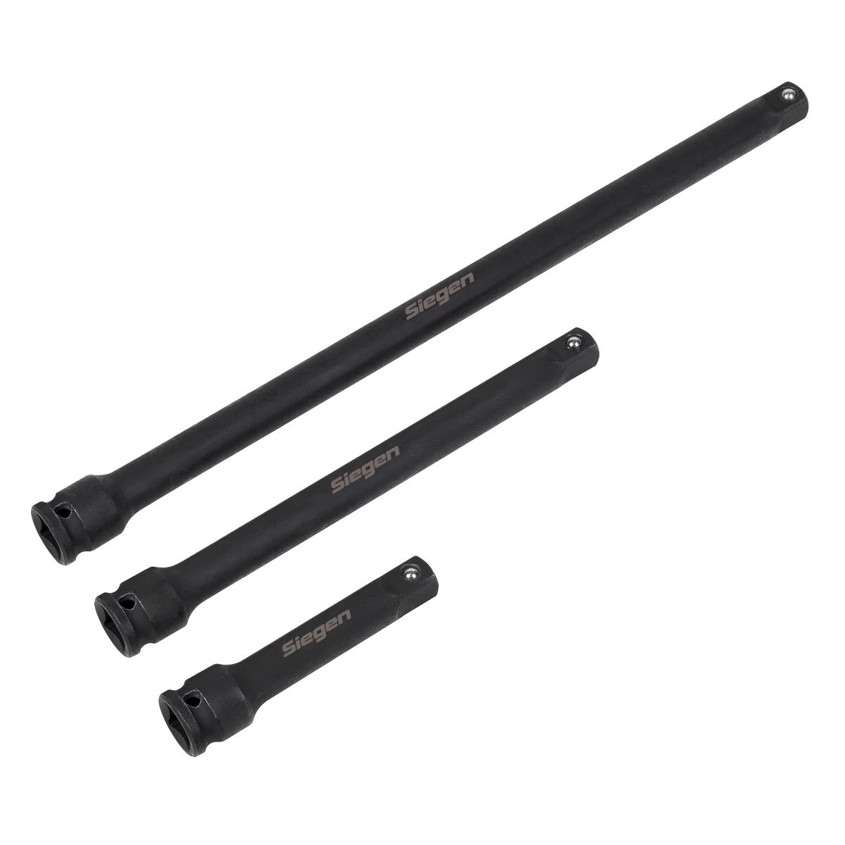 Siegen 3 Piece 3/8″ Drive Impact Extension Bar Set With A Manufacturers LifeTime Guarantee S01321