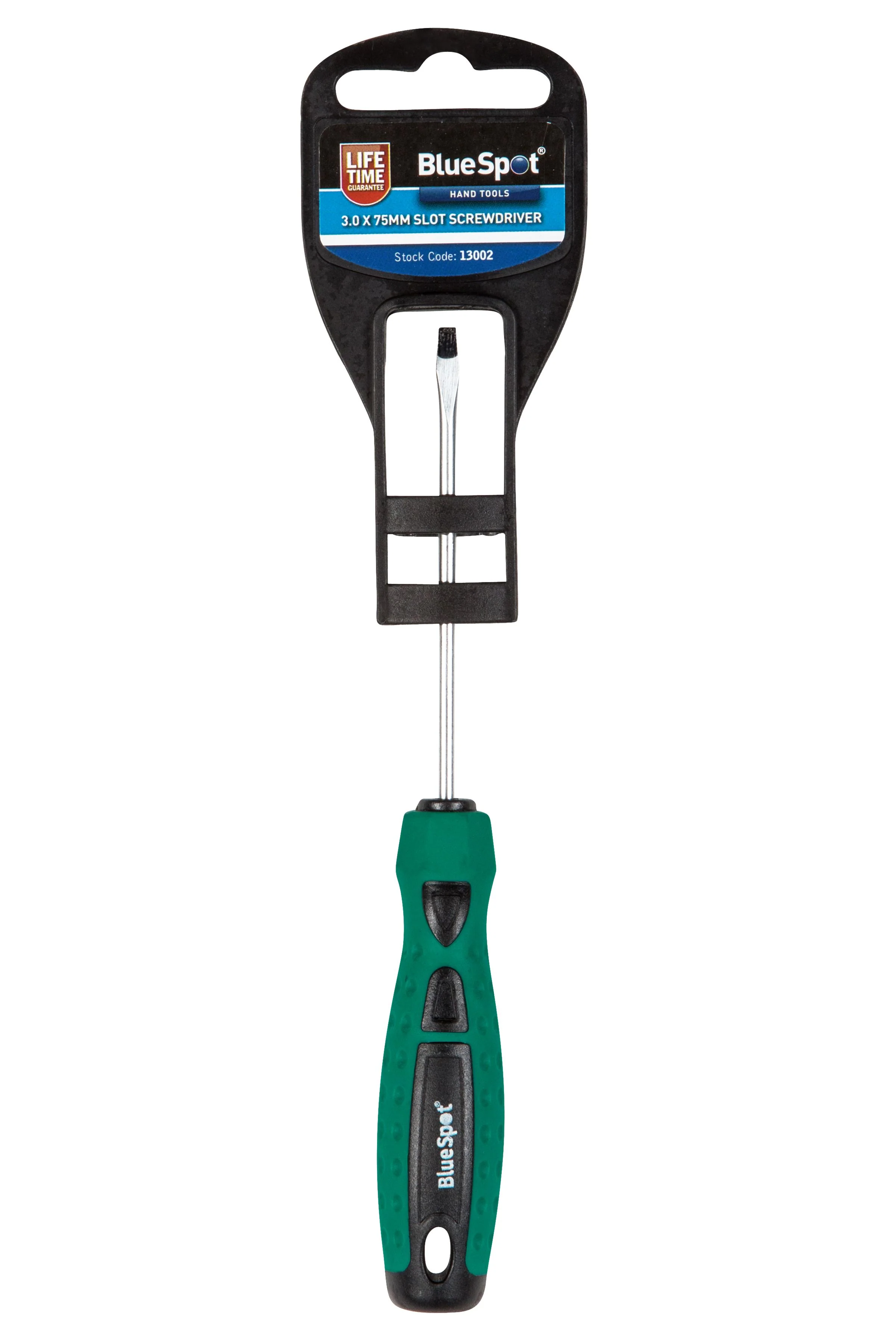 BlueSpot 3.0 x 75mm Slotted Screwdriver With A Manufacturers LifeTime Guarantee 13002