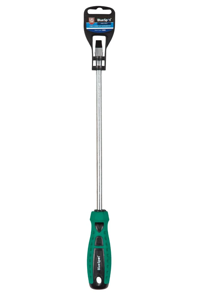 BlueSpot 9.5 x 250mm Slotted Screwdriver With A Manufacturers LifeTime Guarantee 13028