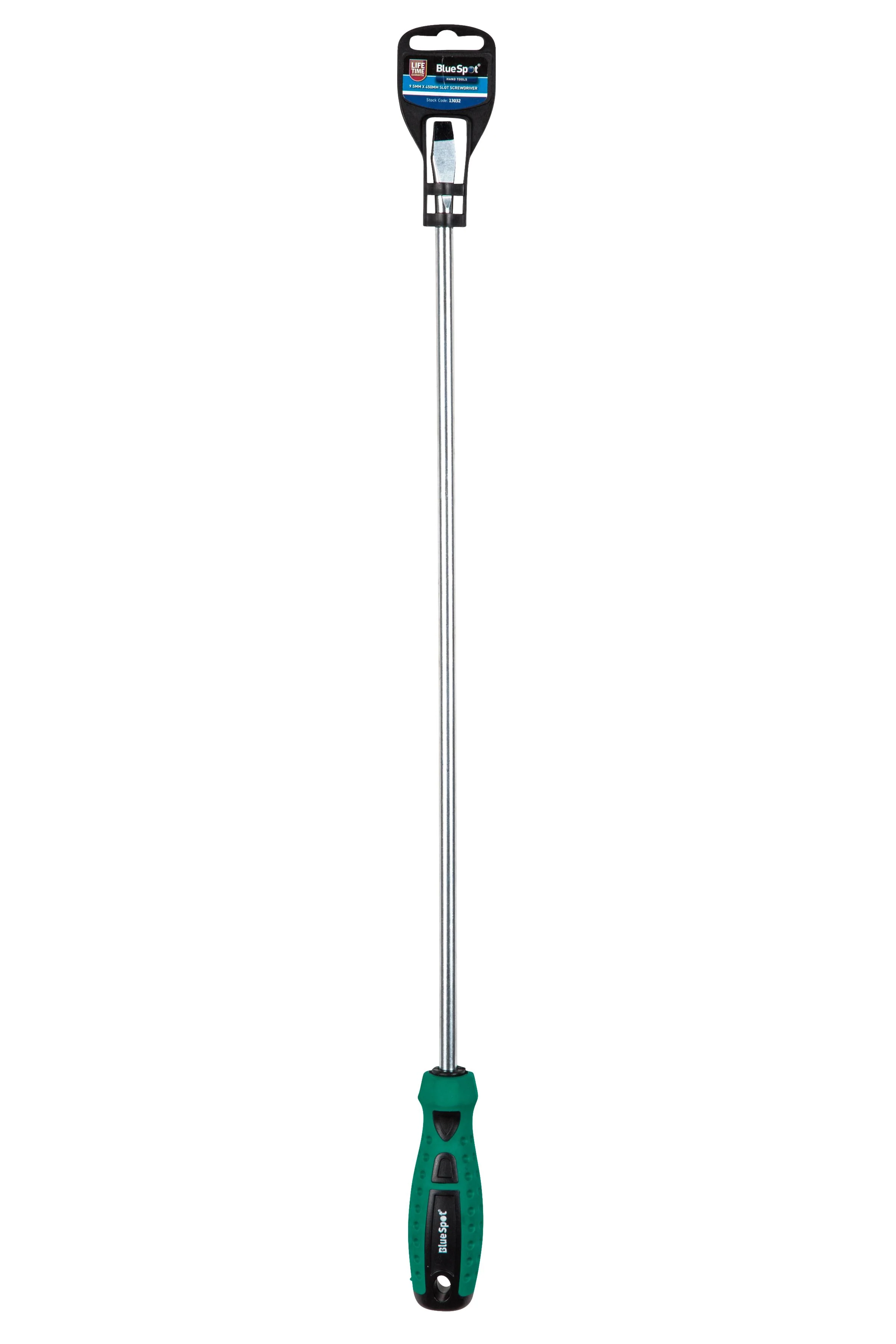BlueSpot 9.5 x 450mm Slotted Screwdriver With A Manufacturers LifeTime Guarantee 13032