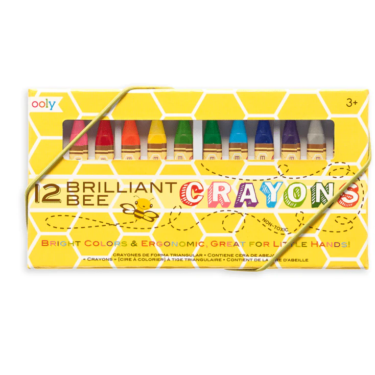 Ooly Brilliant Bee Crayons: Set of 12