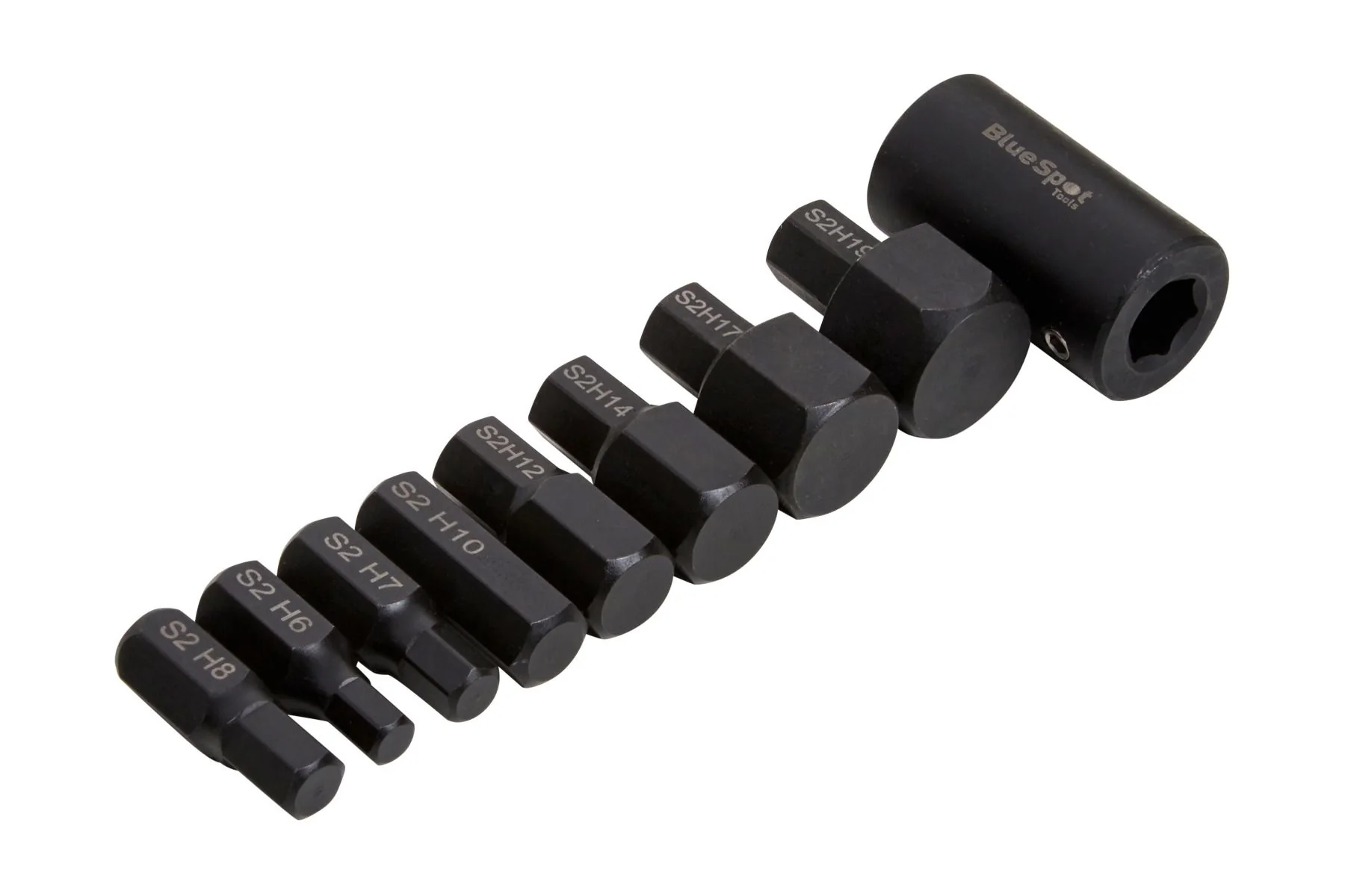 BlueSpot 9 Piece 1/2″ Drive Impact Hex Bit Sockets H6 – M19 With A Manufacturers LifeTime Guarantee 01485