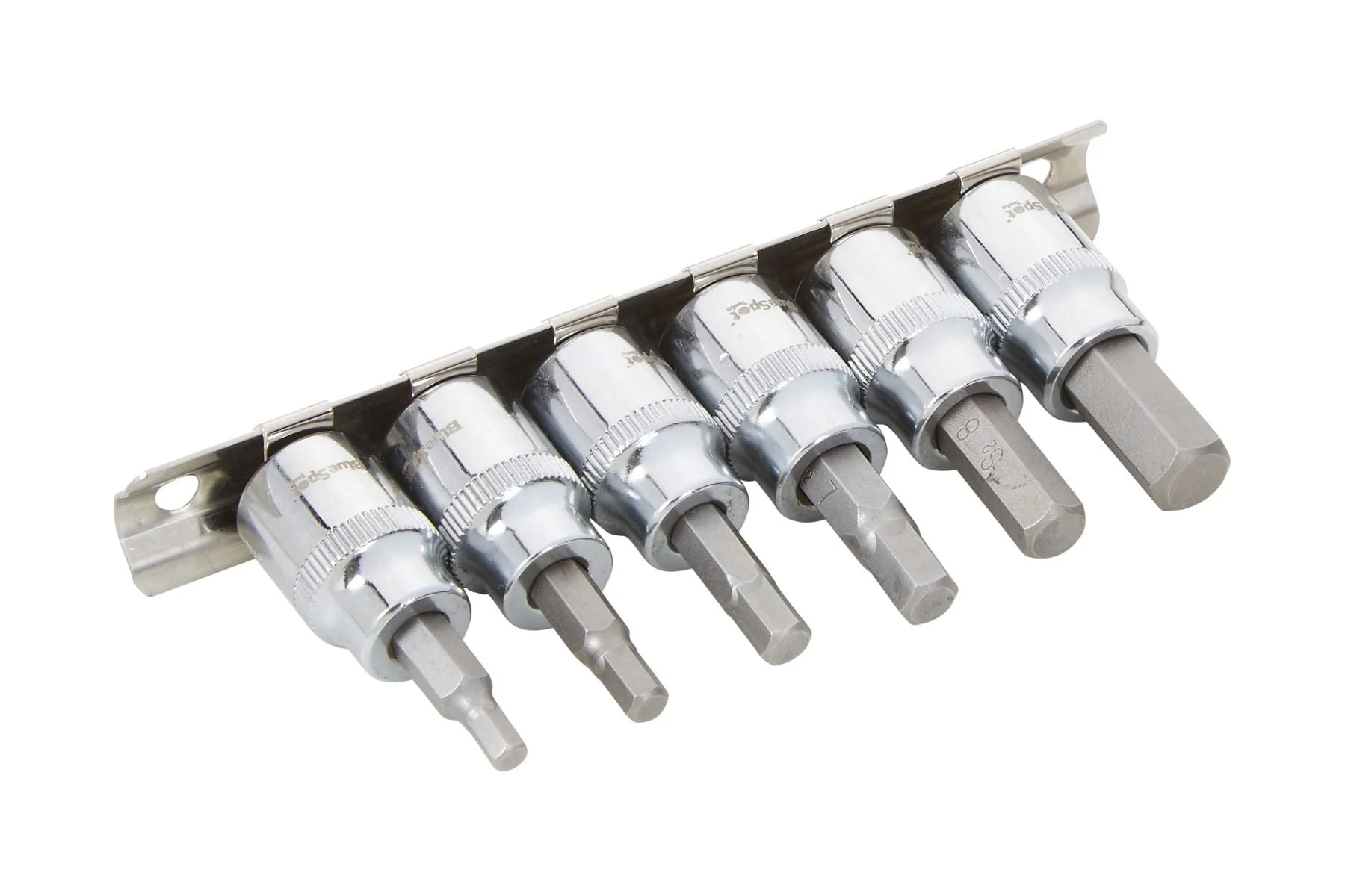 BlueSpot 6 Piece 3/8″ Drive Hex Socket Bit Set ( H4 – H10 ) With A Manufacturers LifeTime Guarantee 01487