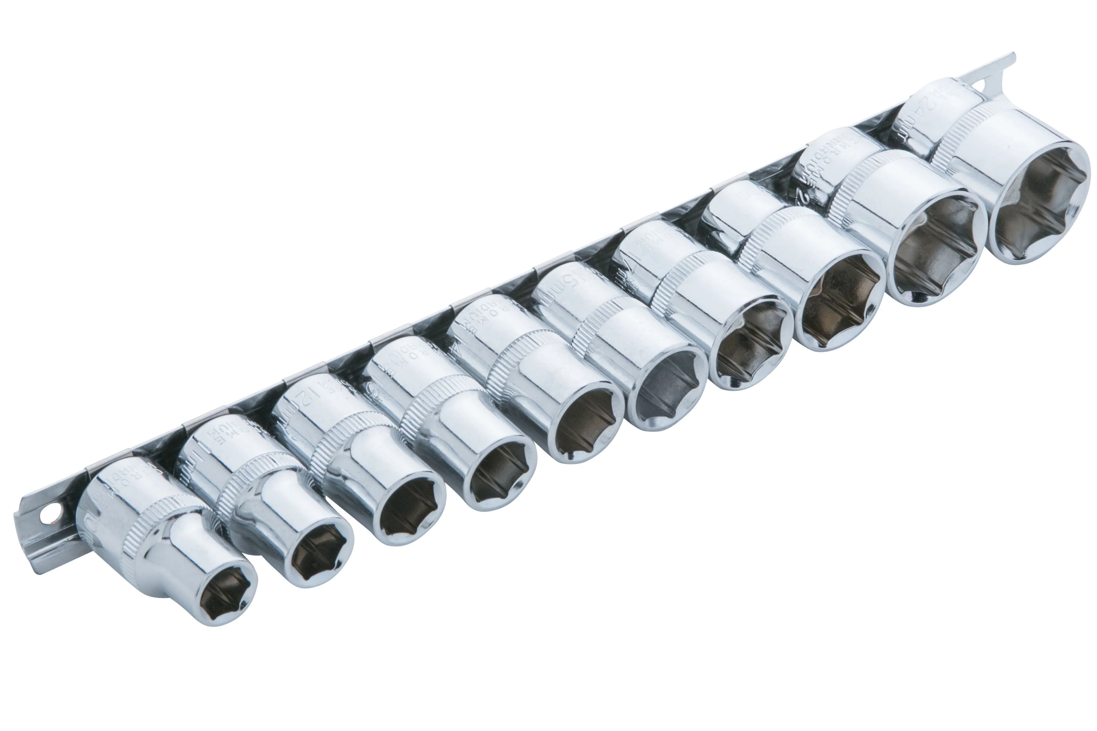 BlueSpot 10 Piece 1/2″ Metric Socket Set (10-24mm) With A Manufacturers LifeTime Guarantee 01526
