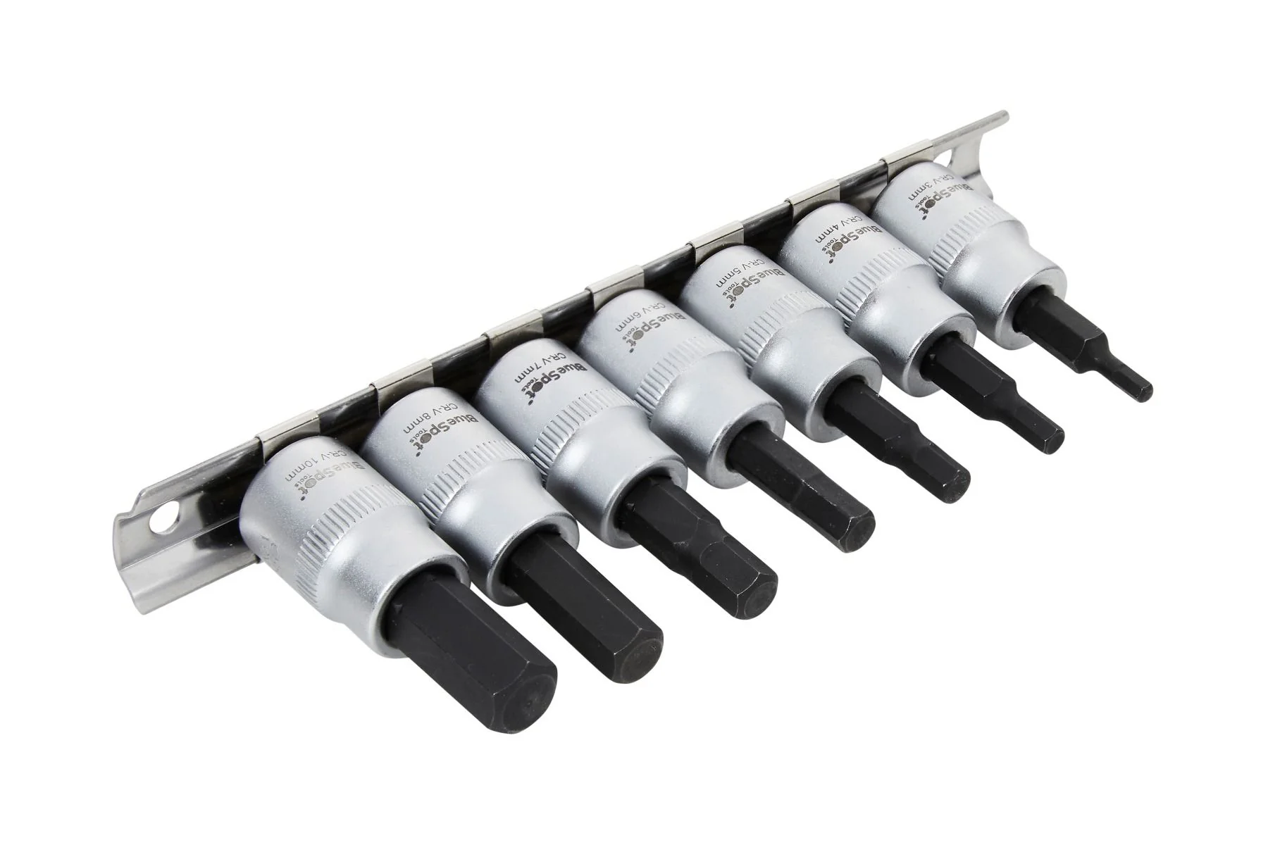 BlueSpot 7 Piece 3/8″ Hex Socket Bit Set With A Manufacturers LifeTime Guarantee 01600