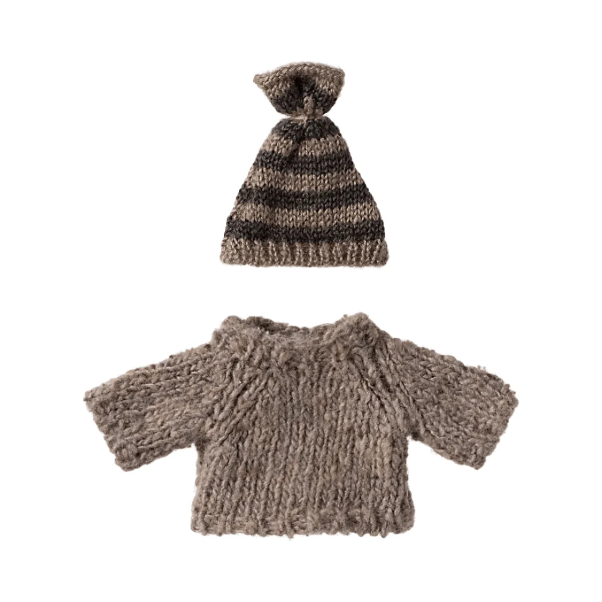 Maileg Knitted Sweater and hat, Big brother mouse
