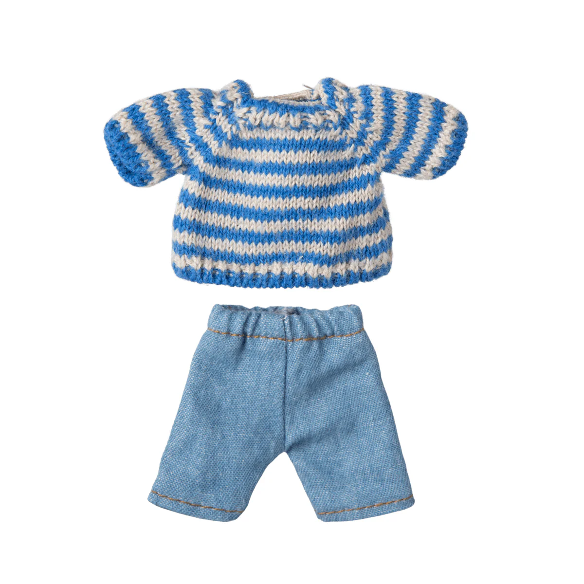Maileg Knitted sweater and pants, Big brother mouse