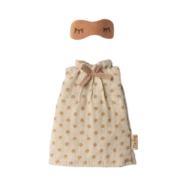 Maileg Nightgown, Mum Mouse, Light Grey