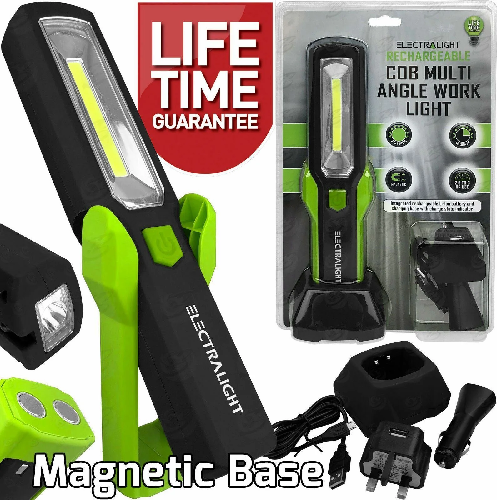 Electralight Rechargeable Cob Led Worklight ( 65308 )