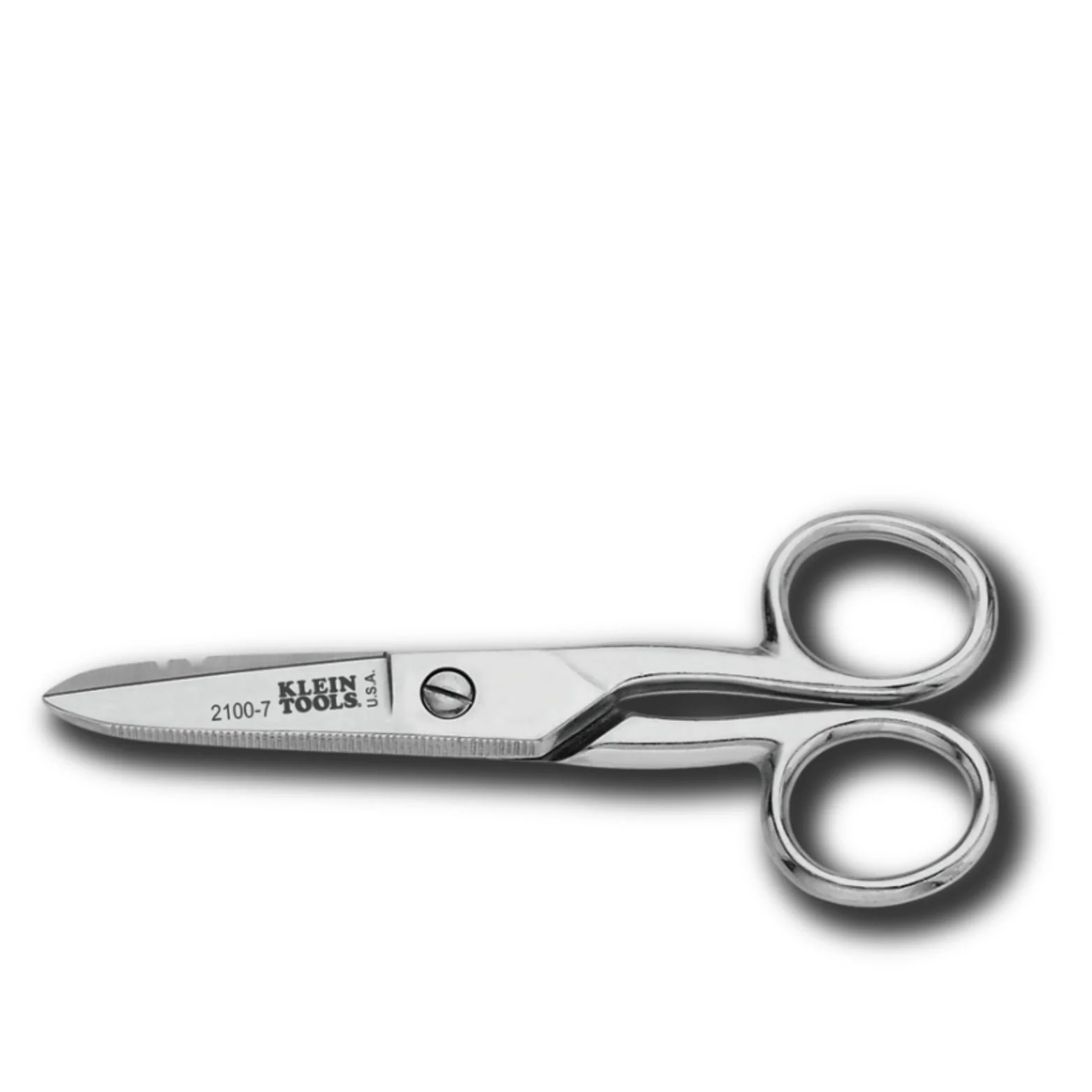 KLEIN TOOLS | Electrician’s Scissors, Nickel Plated | #2100-7