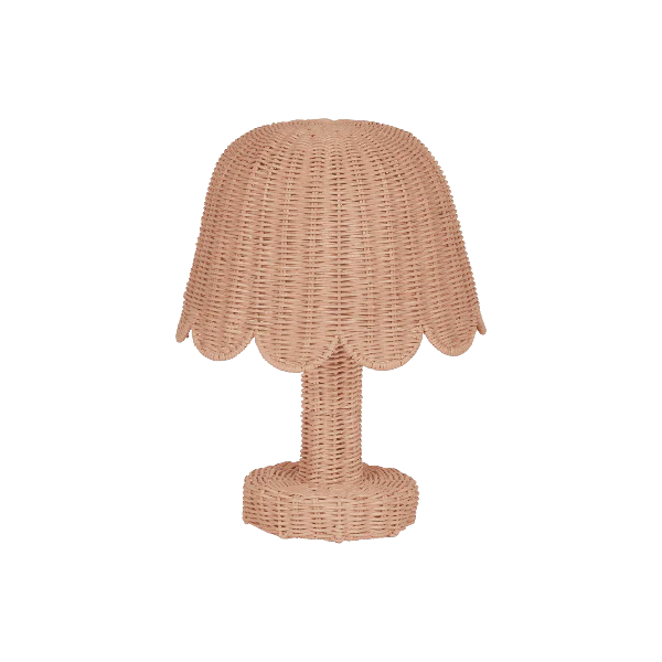 Olli Ella Rattan Petal Lamp- Seashell Pink