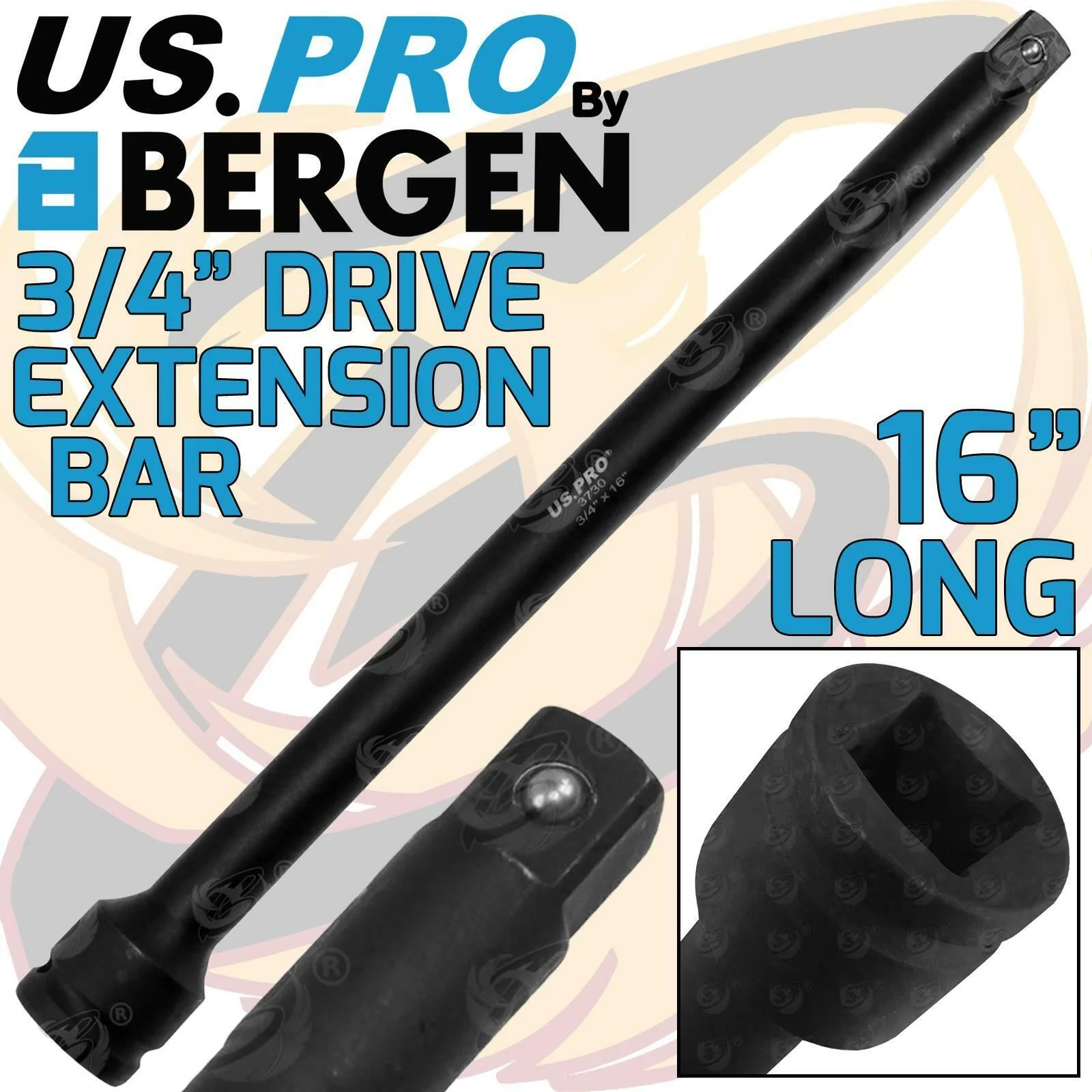 US Pro 3/4″ Drive 16″ Long Impact Extension Bar  3730