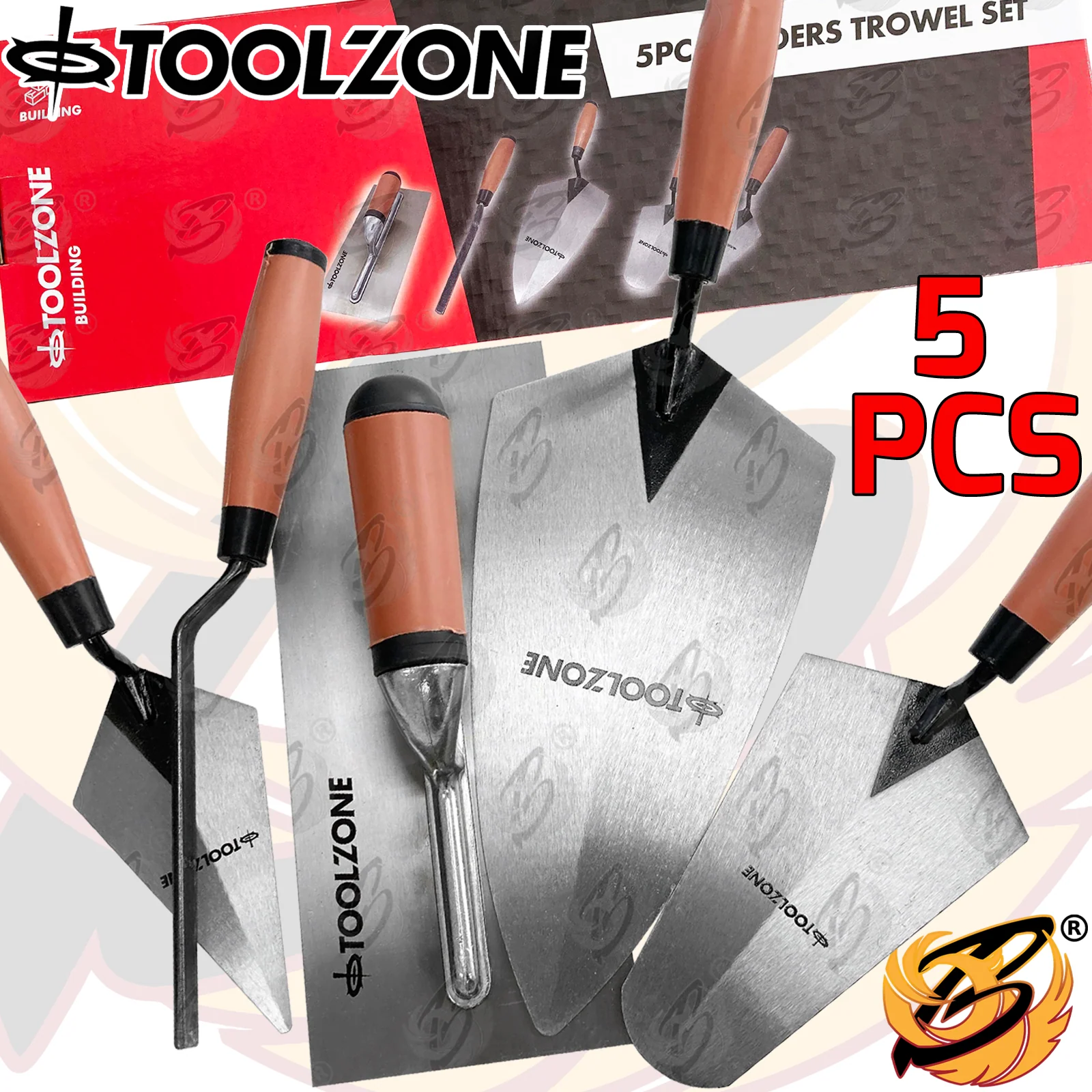 Toolzone 5 Piece Builders Trowel Set ( BL013 )