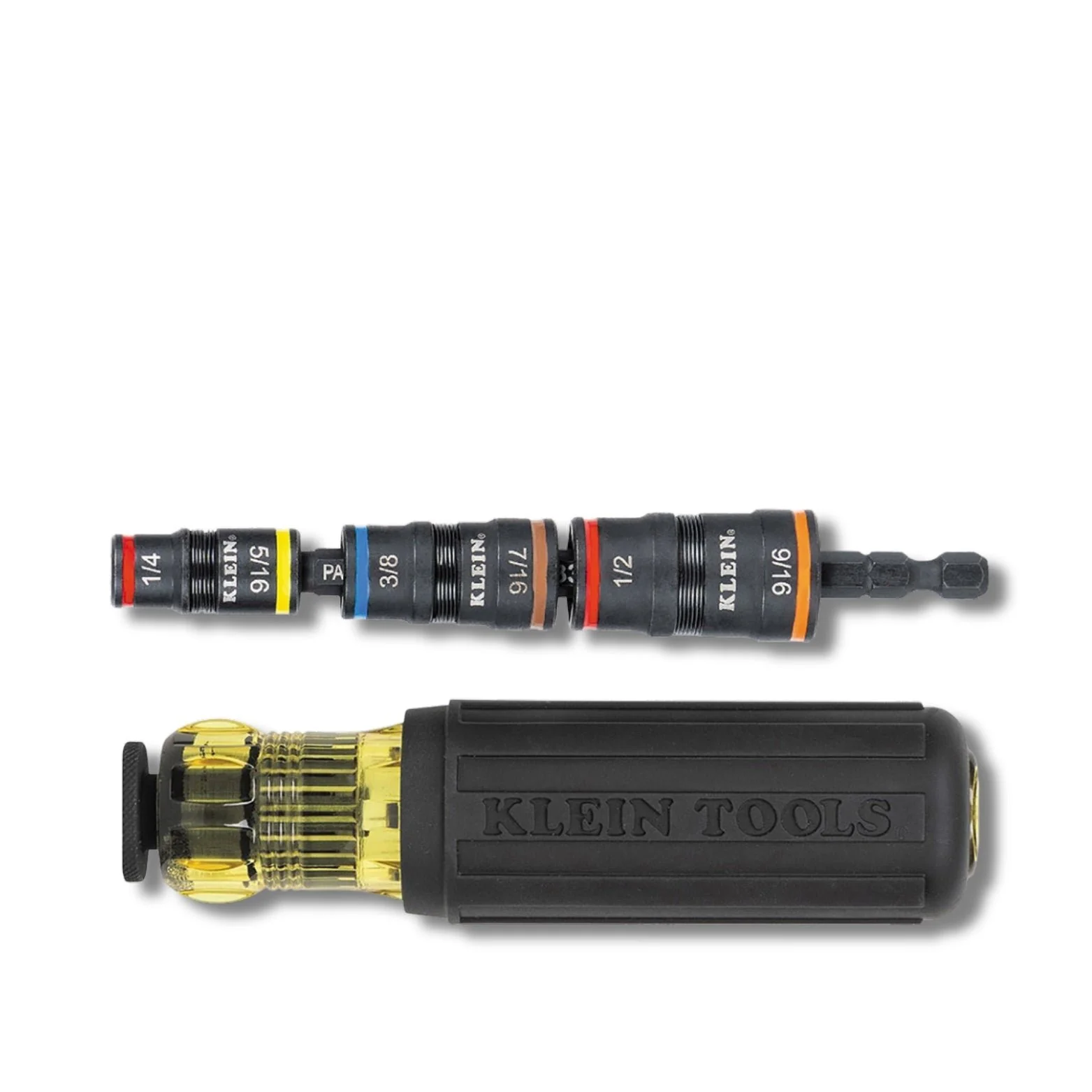 KLEIN TOOLS | 7-in-1 Impact Rated Flip Socket Set with Ratcheting Handle | #32910RCHT