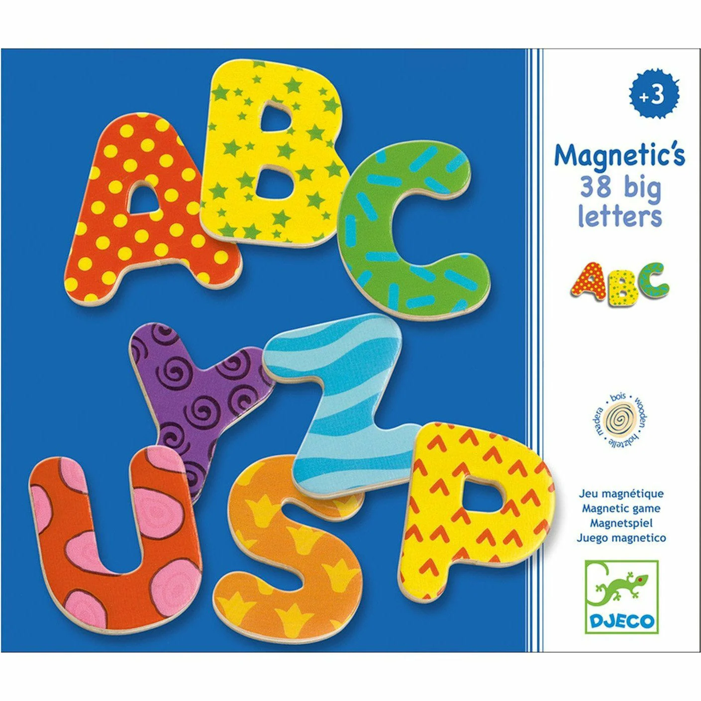 Djeco 38 Big Letters Magnetic Game