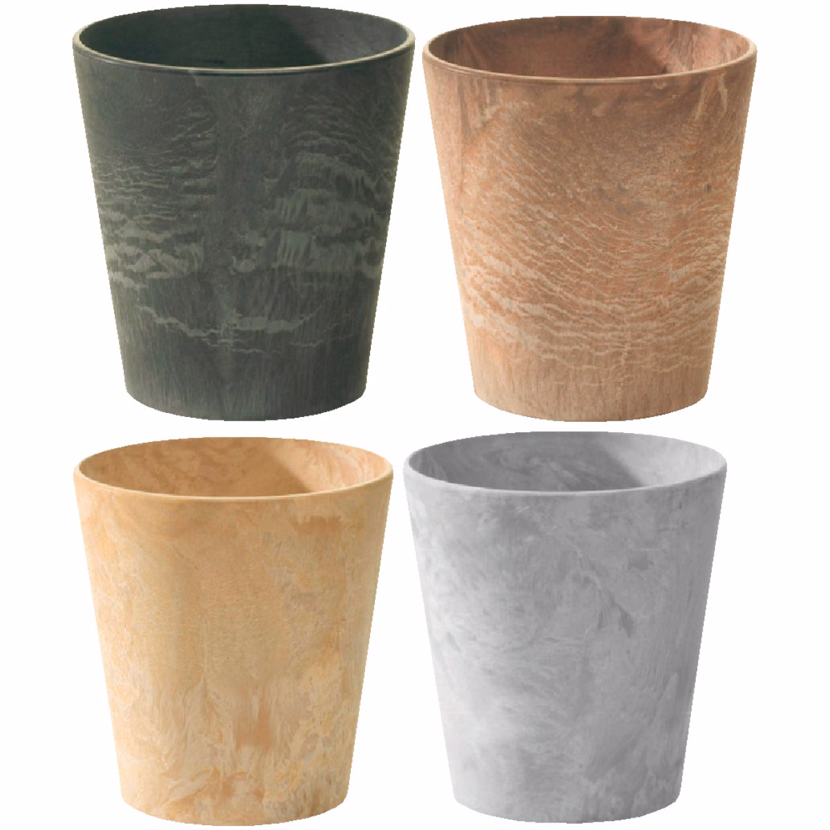 Novelty StoneArt 5 in. Neutral Cache Planter (Assorted Colors)