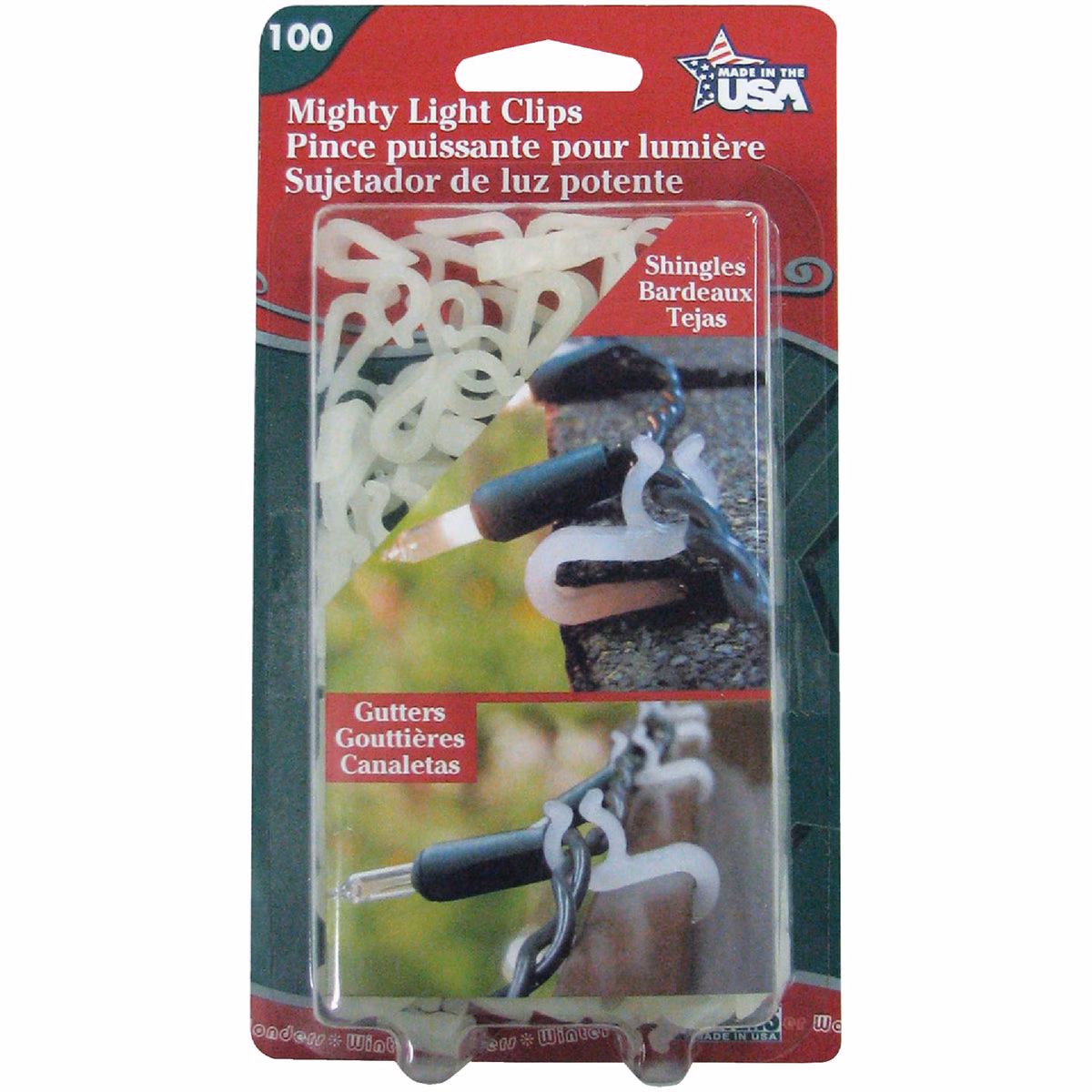 Adams White Gutter & Shingle Mighty Light Clips (100-Pack)