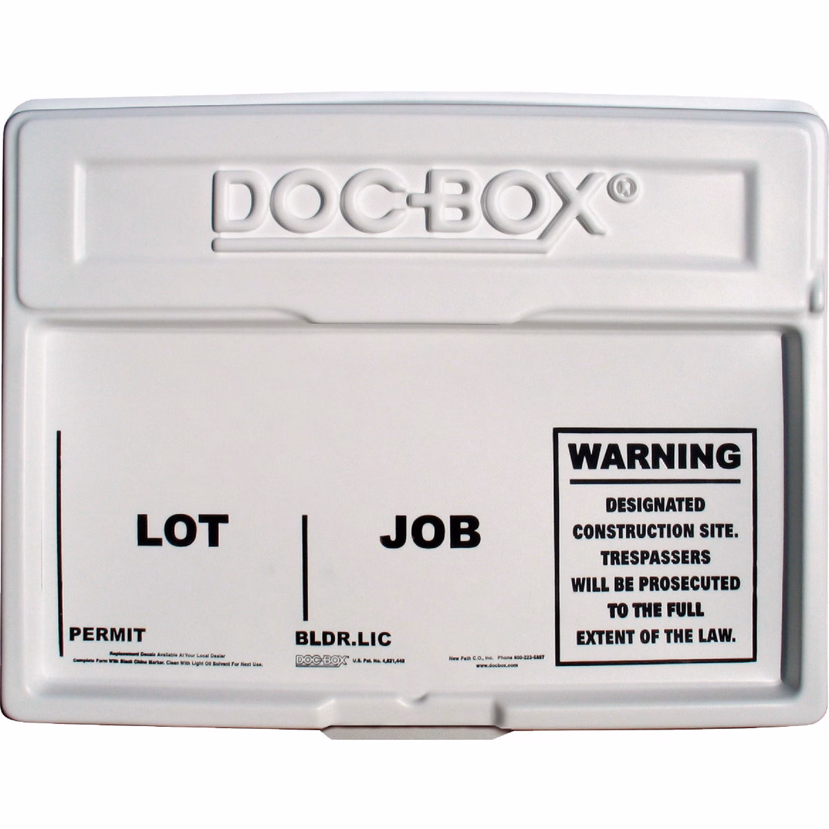 Doc-Box 21 In. x 27 In. x 4 In. Outdoor/Indoor Standard Posting Permit Box
