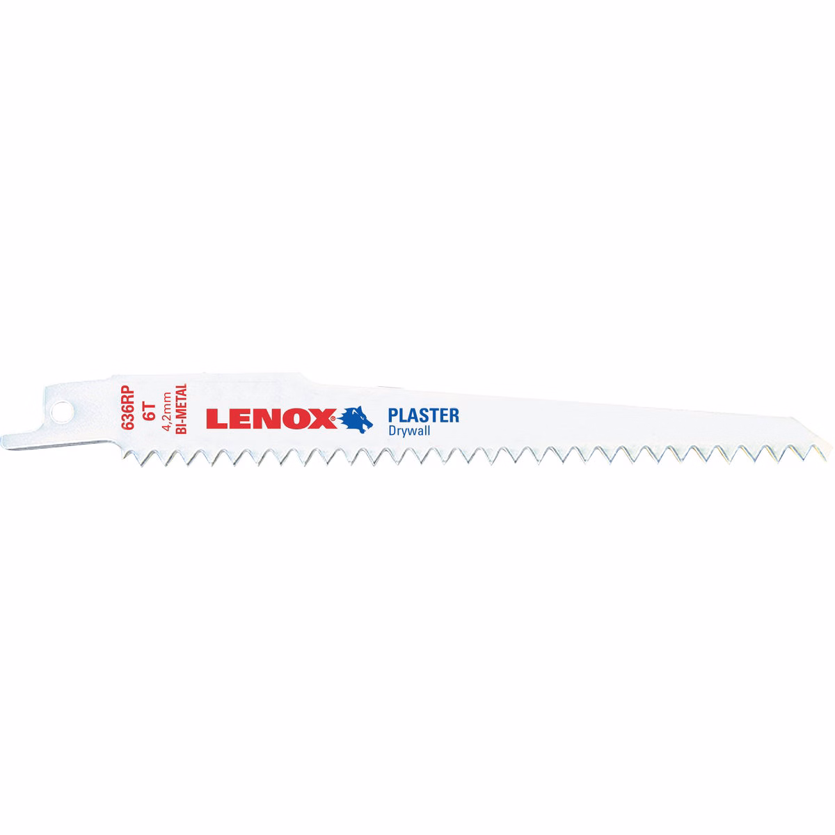 Lenox 6 In. 6 TPI Plaster Reciprocating Saw Blade
