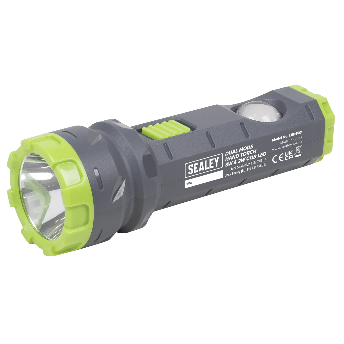 Sealey Dual Mode Hand Torch 3W & 2W COB LED  LED302