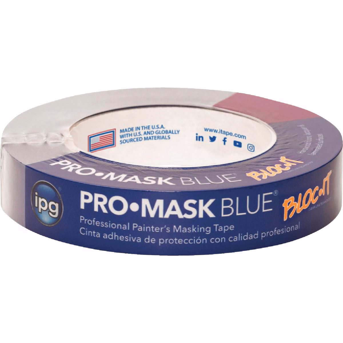 IPG ProMask Blue 0.94 In. x 60 Yd. Bloc-It Masking Tape