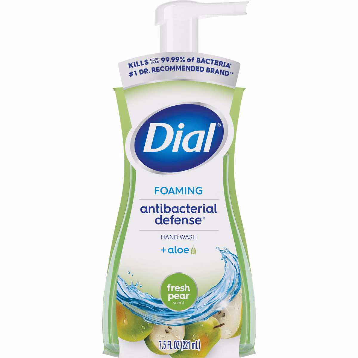 Dial Antibacterial Defense 7.5 Oz. Pear + Aloe Foaming Hand Soap