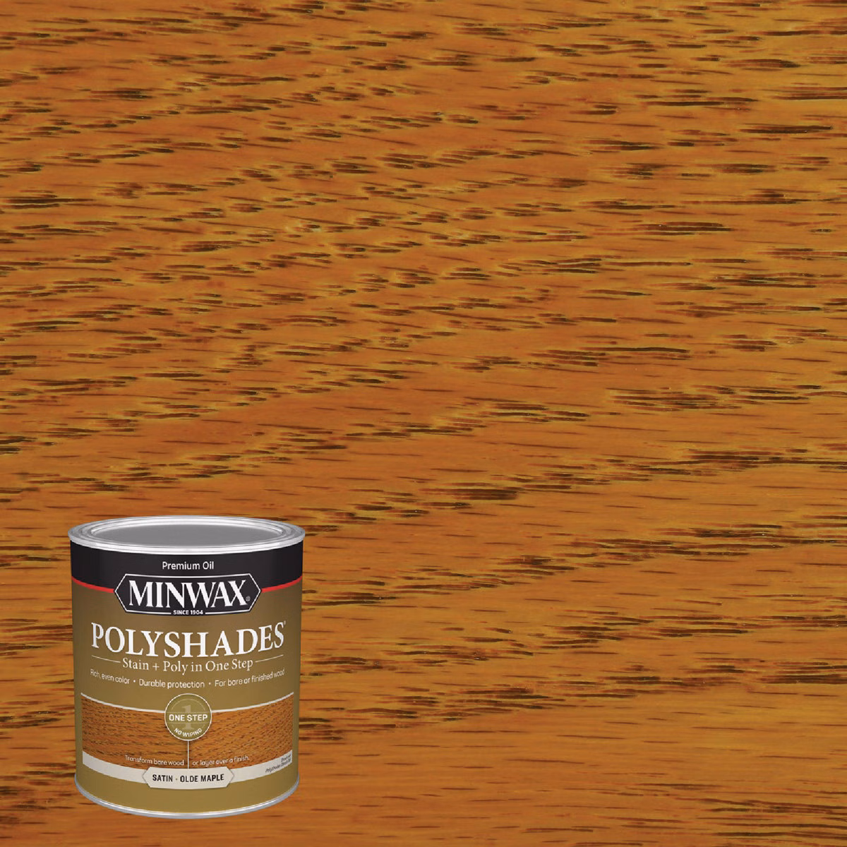 Minwax Polyshades 1 Qt. Satin Stain & Finish Polyurethane In 1-Step, Olde Maple