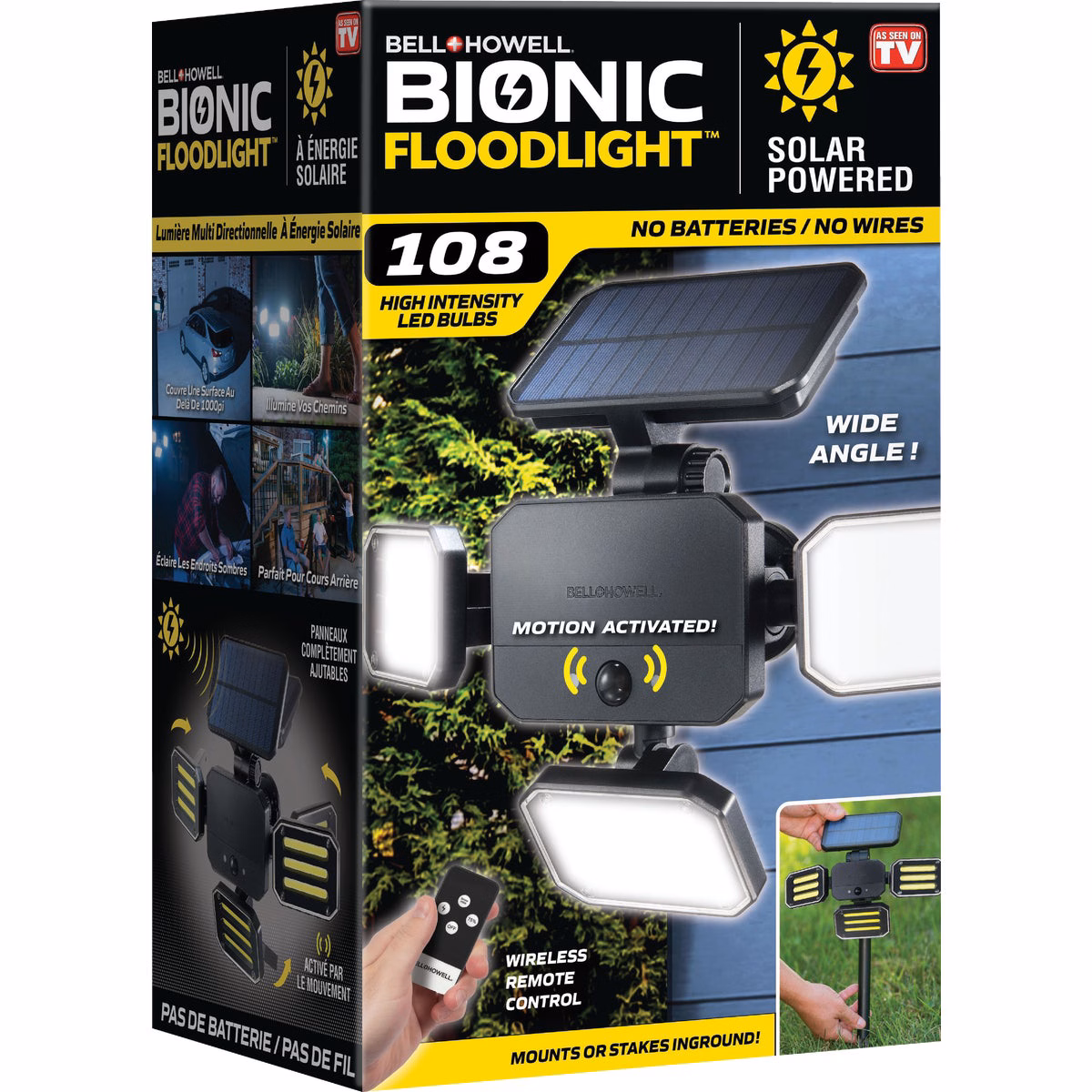 Bell+Howell Bionic Motion Activated Solar Floodlight
