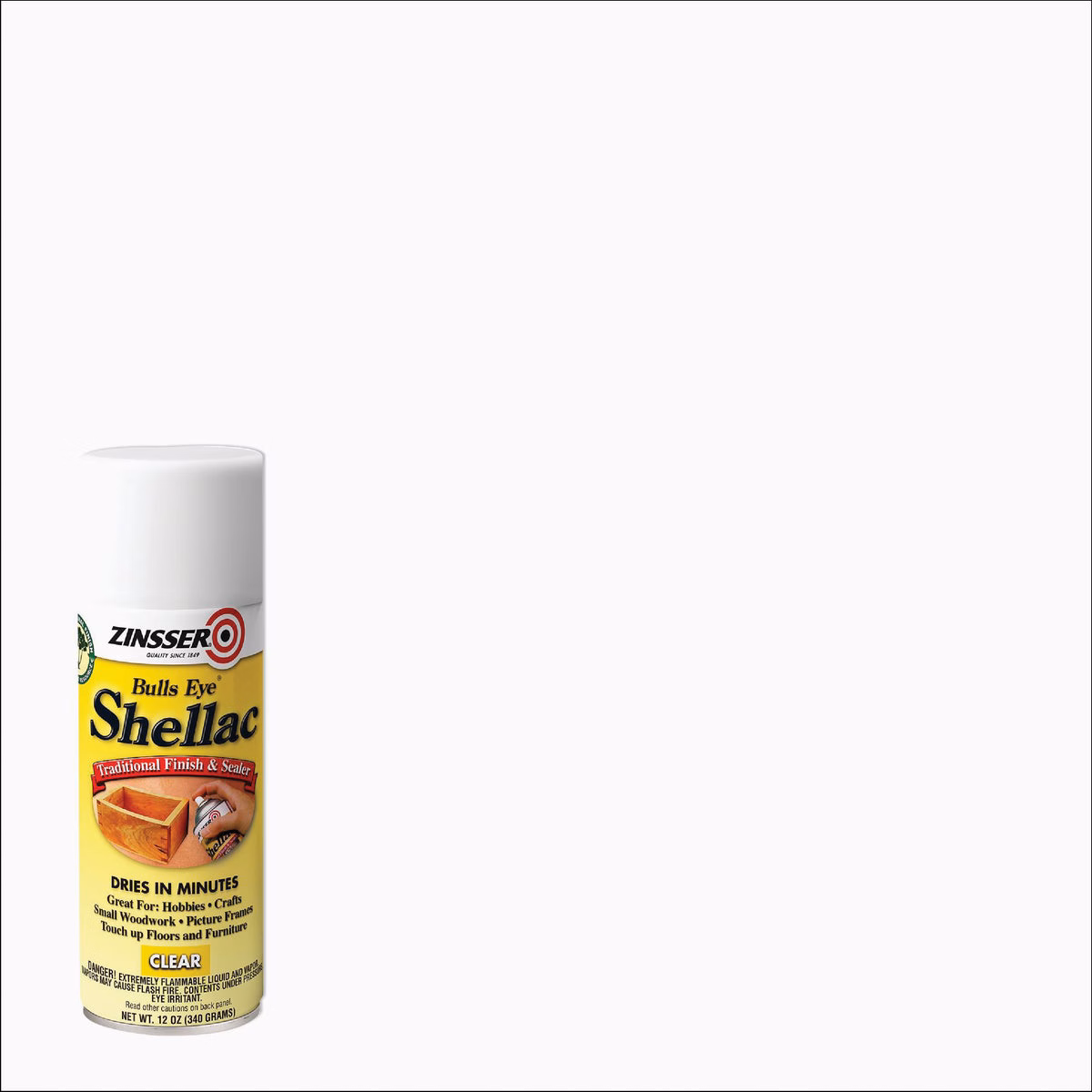 Zinsser Bulls Eye Clear Shellac, 12 Oz. Aerosol Spray