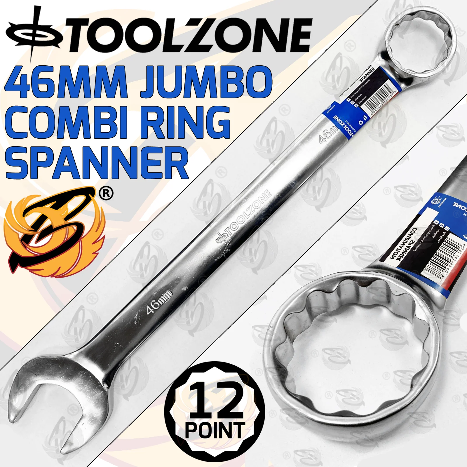 Toolzone 46mm Jumbo Combination Spanner ( Single ) ( SP187 )