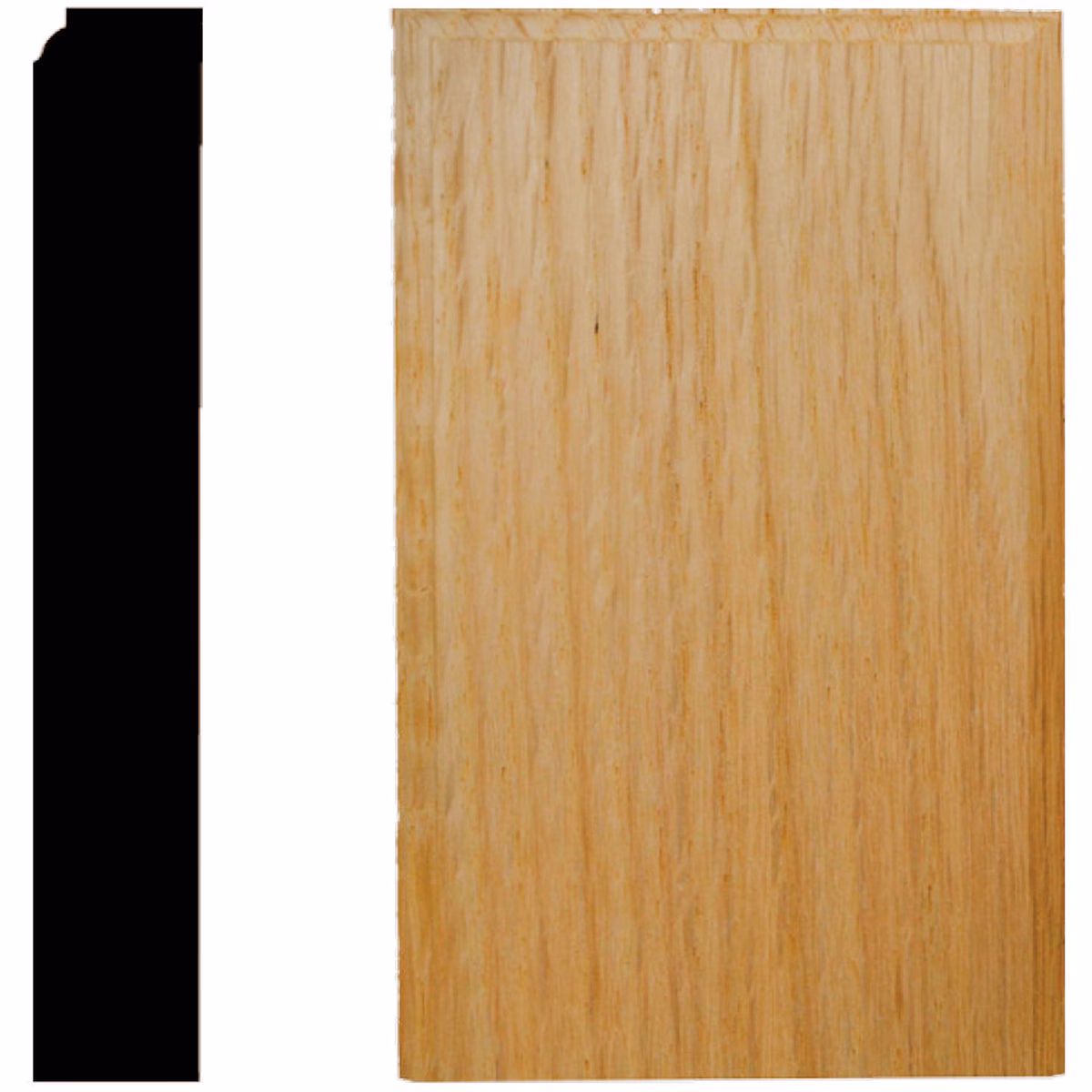 House of Fara 7/8 In. W. x 3-1/2 In. H. x 6 In. L. Oak Plinth Block