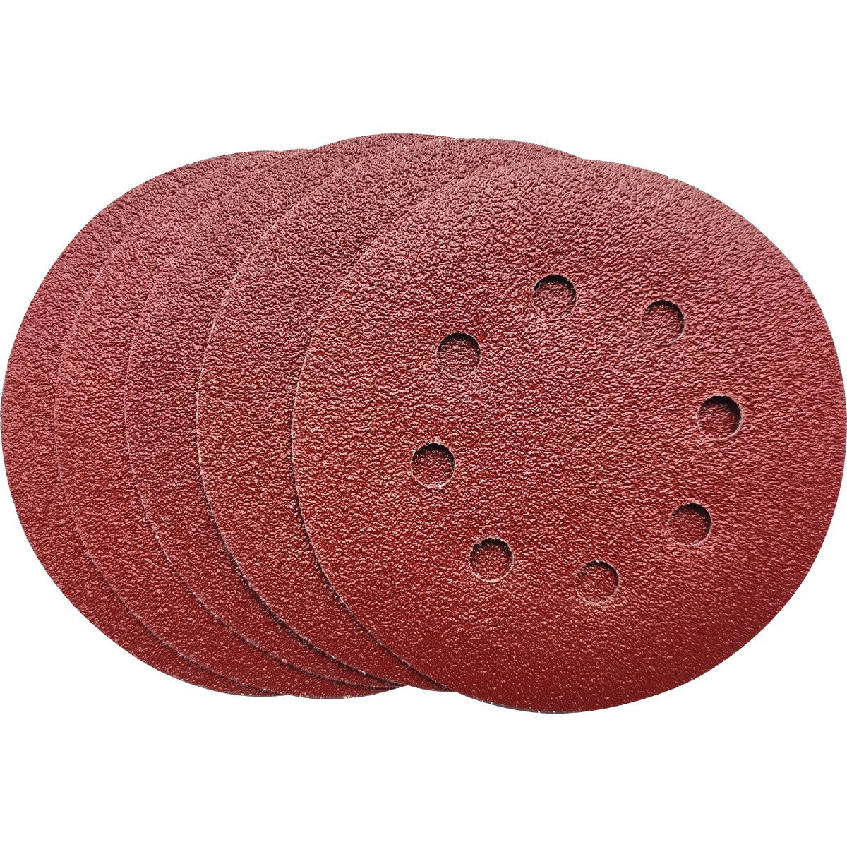5 In. 60-Grit 8-Hole Pattern Vented Sanding Disc with Hook & Loop Backing (5-Pack)