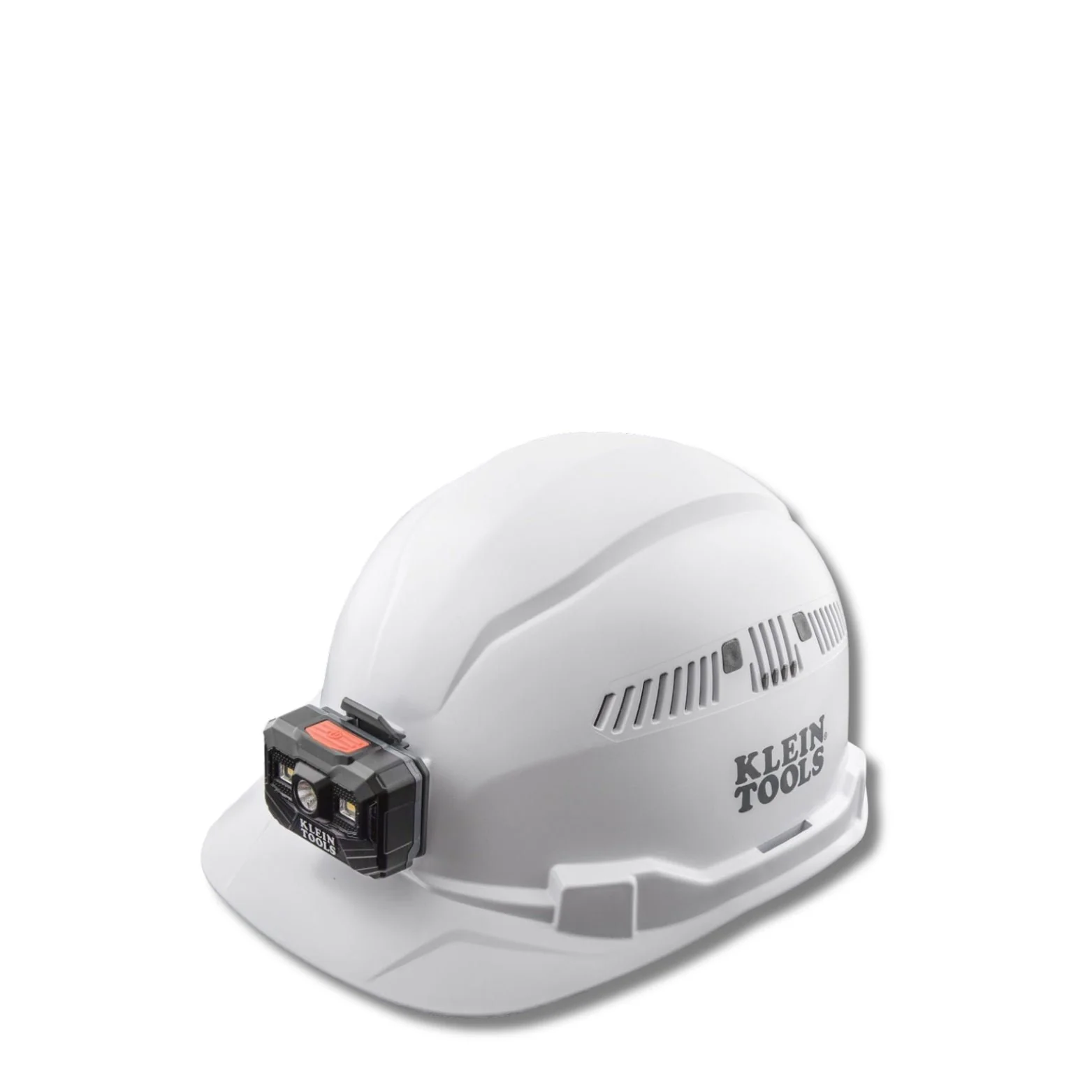 KLEIN TOOLS | Hard Hat, Vented, Cap Style with Rechargeable Headlamp, White | #60113RL