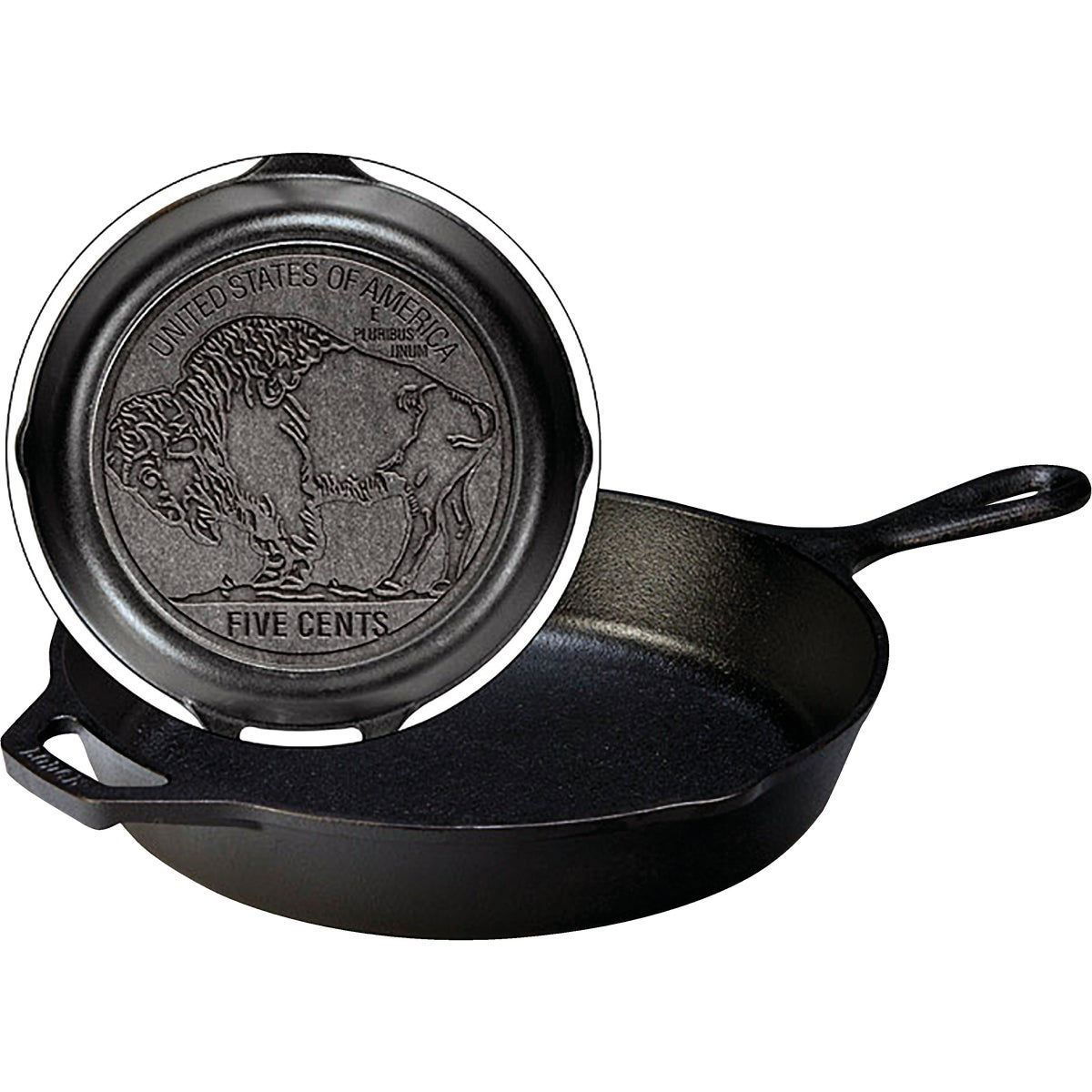 Lodge 10-1/4 In. Buffalo Nickel Cast Iron Skillet