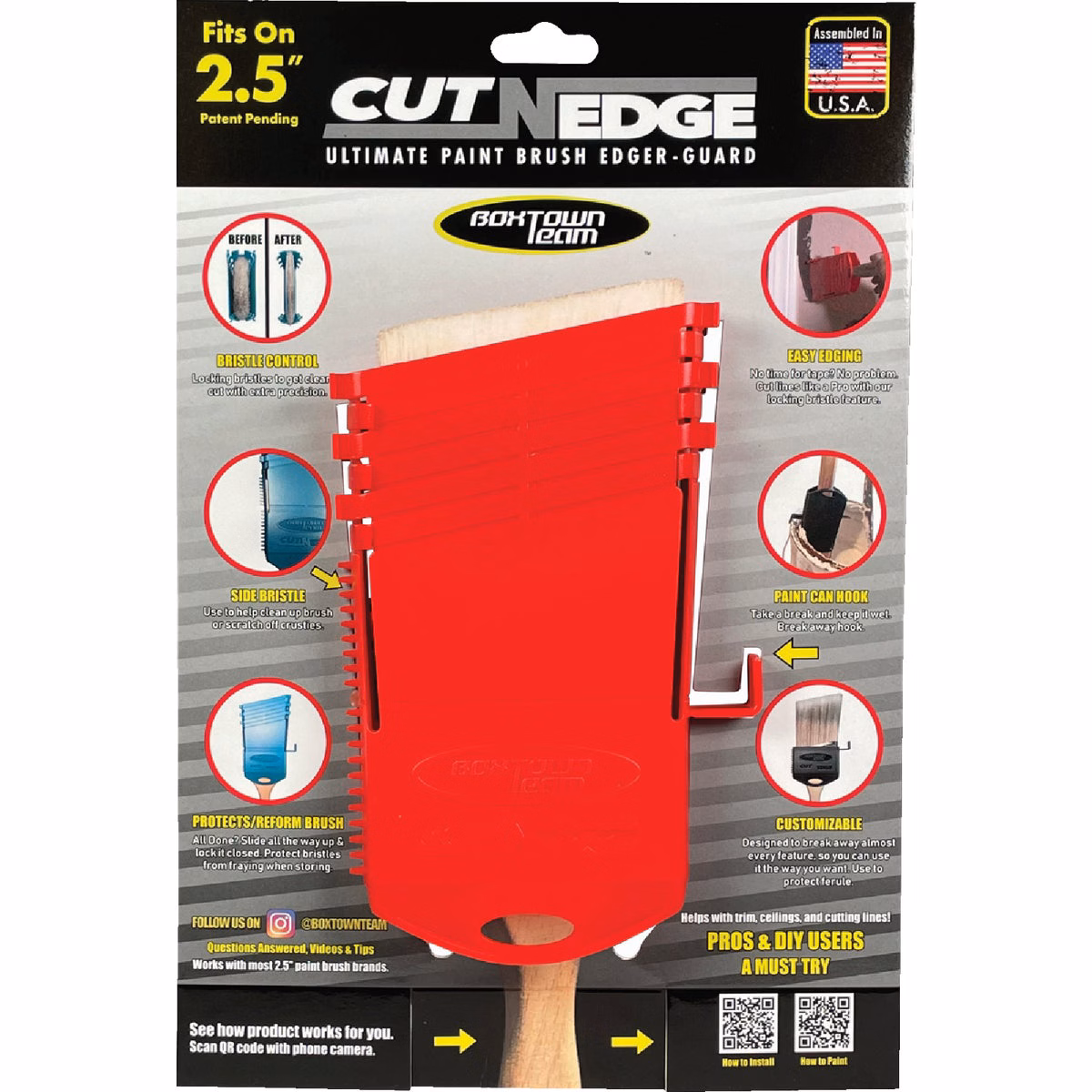 Boxtown Cut-N-Edge Ultimate Paint Brush Edger & Guard