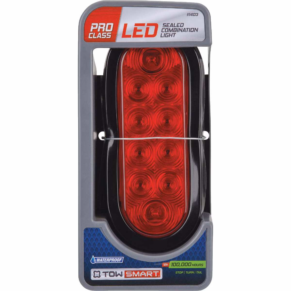 TowSmart ProClass Red LED Sealed Oblong Stop Turn & Tail Light