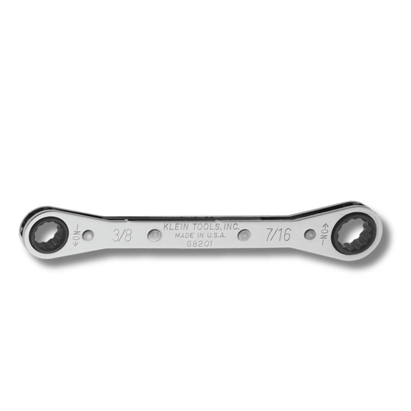 KLEIN TOOLS | Ratcheting Box Wrench 3/8 x 7/16-Inch | #68201