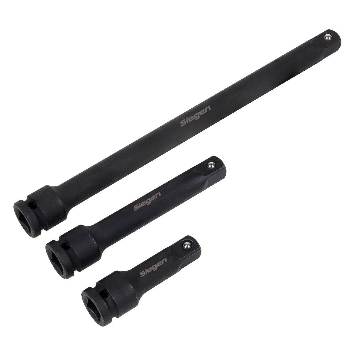 Siegen 3 Piece 1/2″ Drive Impact Extension Bar Set With A Manufacturers LifeTime Guarantee S01322