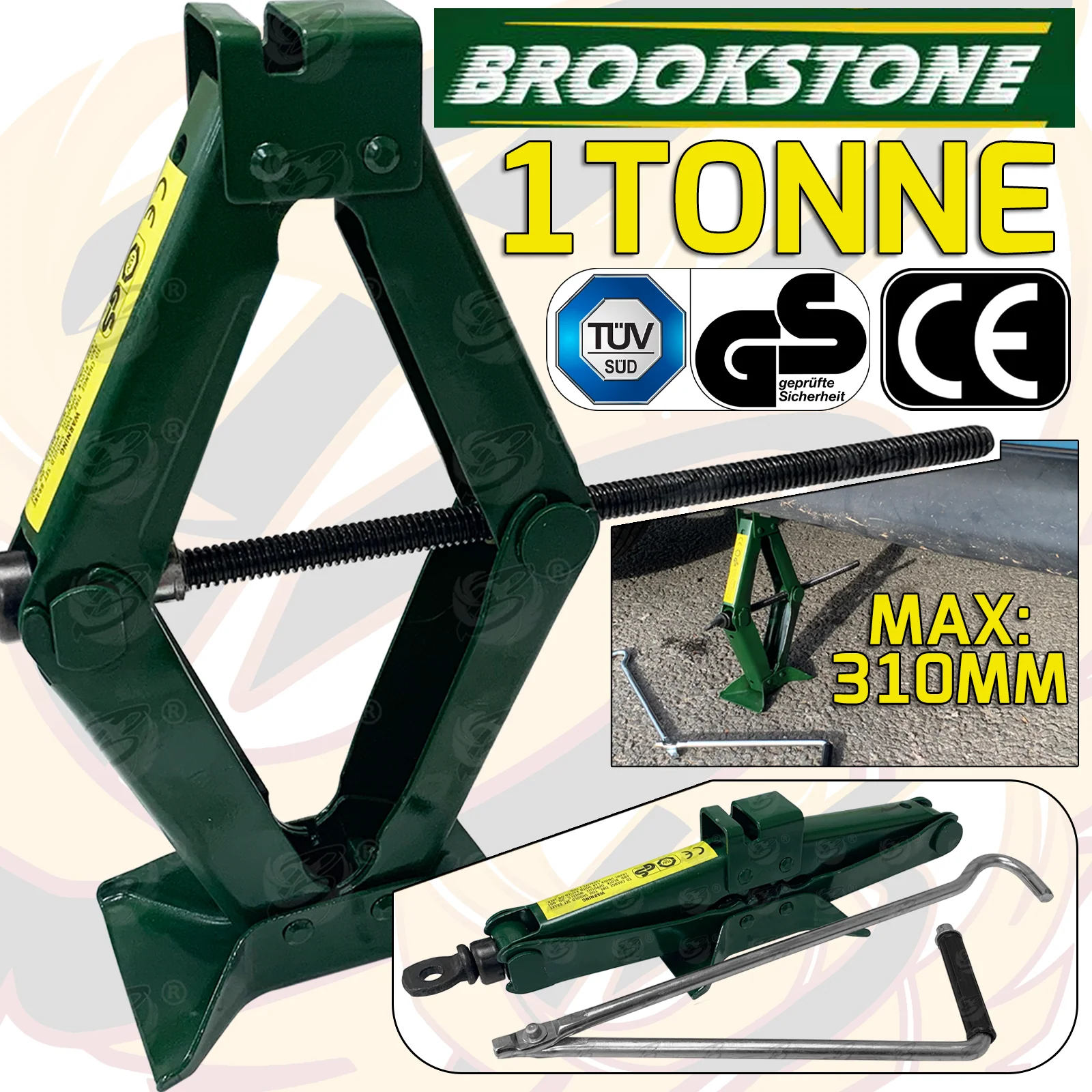 Brookstone 1 Tonne Scissor Jack ( BR330650 )