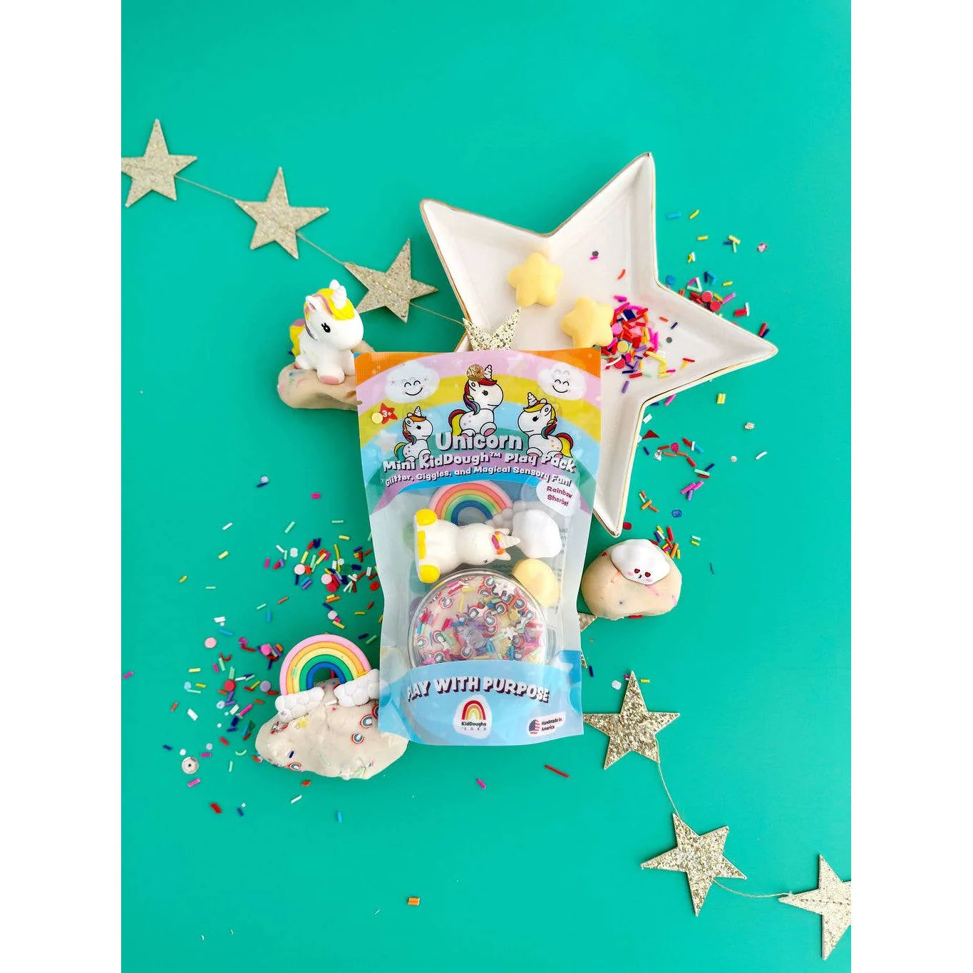 Earth Grown KidDough Unicorn Mini Play Pack