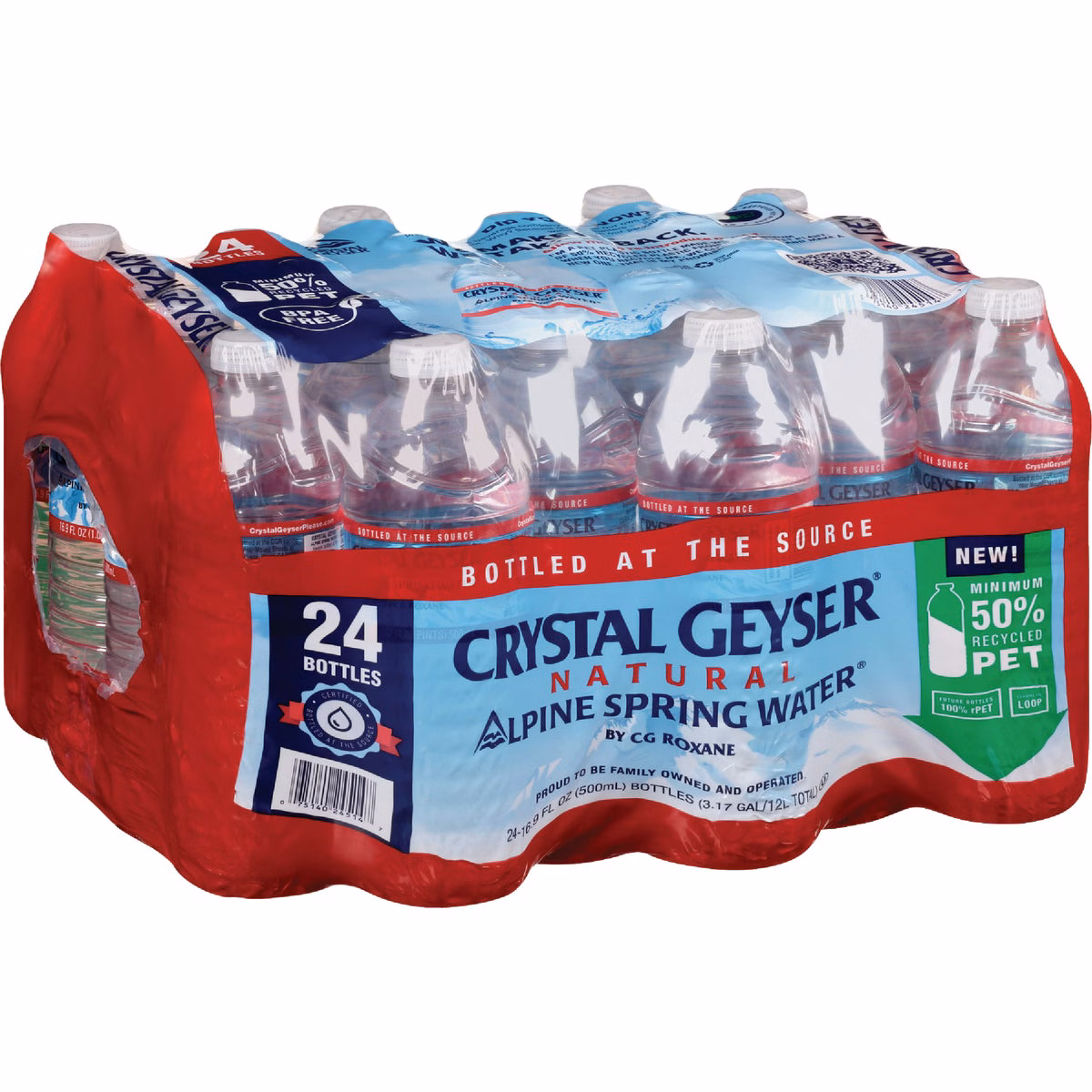 Crystal Geyser Alpine Spring 16.9 Oz. Water (24-Pack)