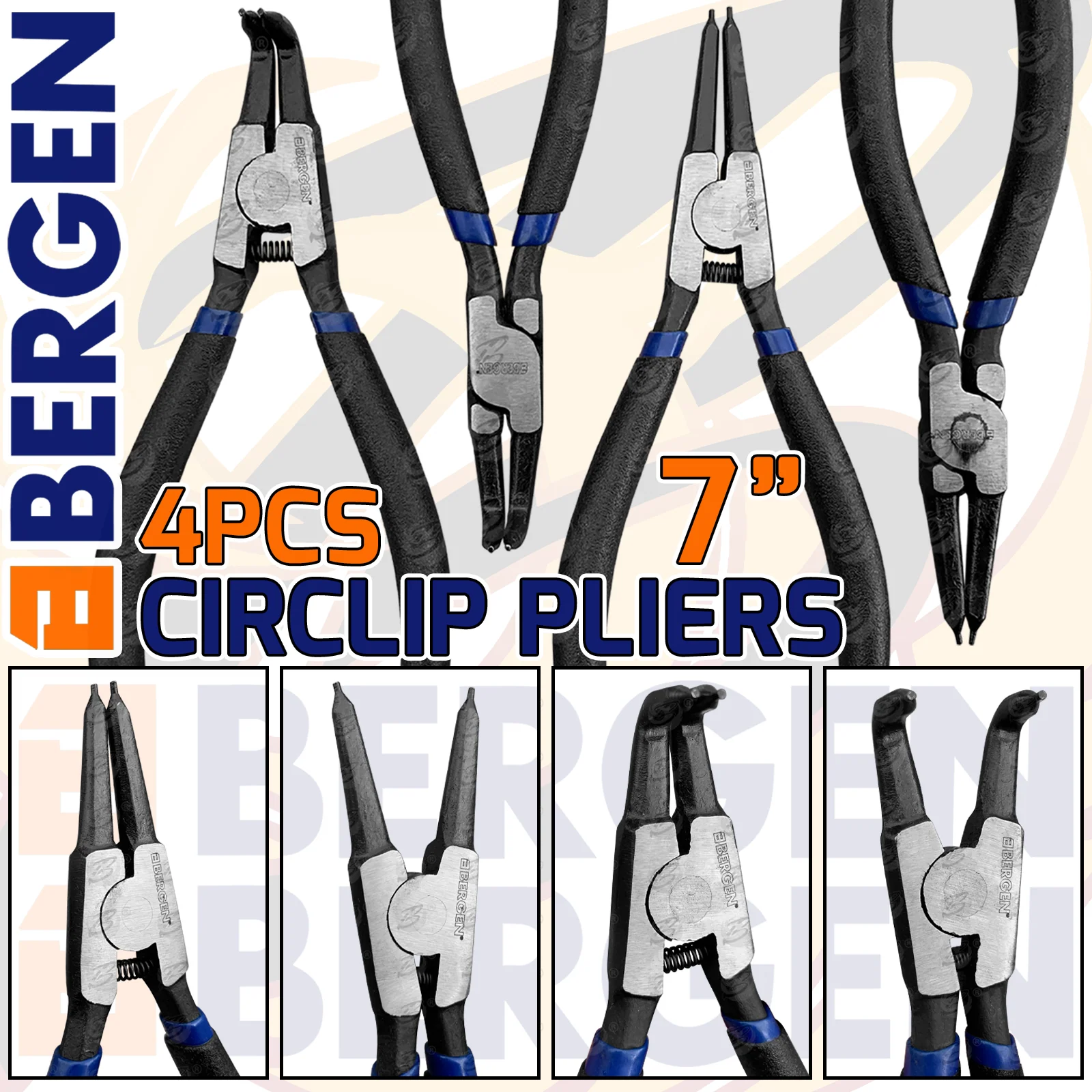 Bergen 4 Piece 7″ Circlip pliers Set  1770