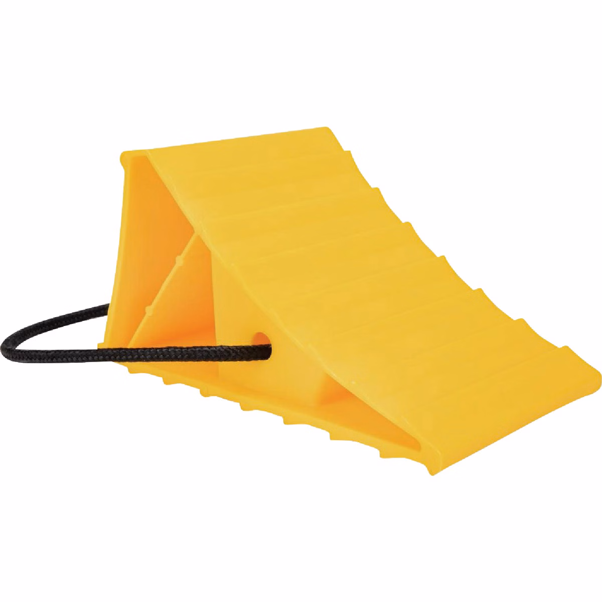 Camco Yellow Plastic RV Wheel Chock with Rope